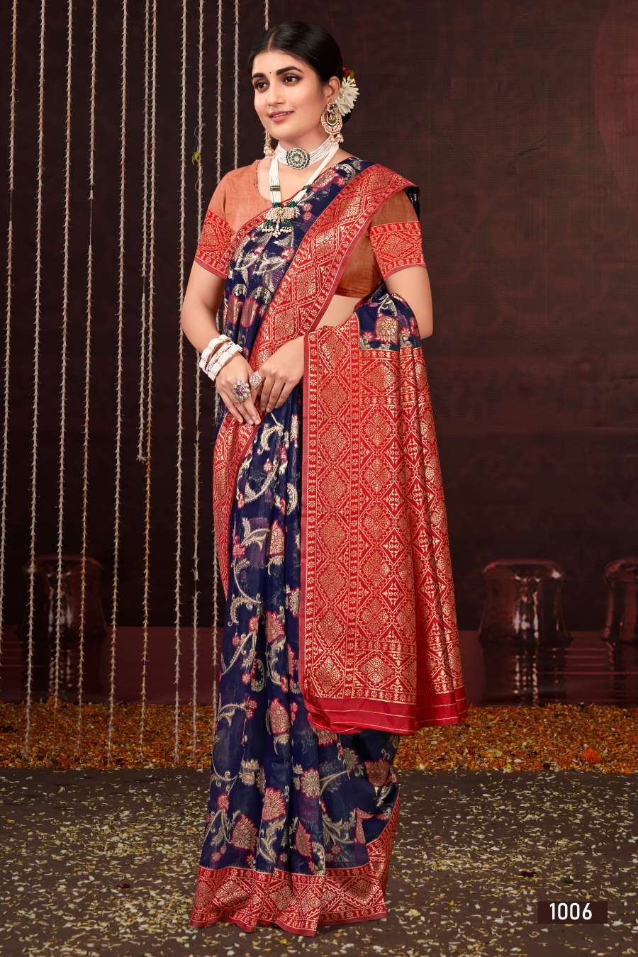 Saroj  Nayantara Vol - 3 Soft cotton Saree withContrast border and pallu Saree Wholesale catalog    