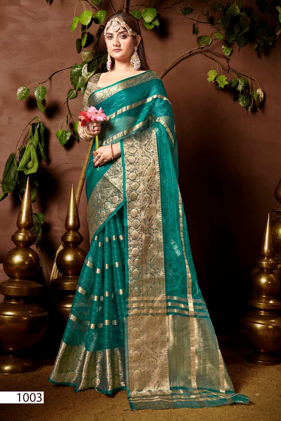 Saroj Nimarrana Vol - 1 Organza silk saree Saree Wholesale catalog    
