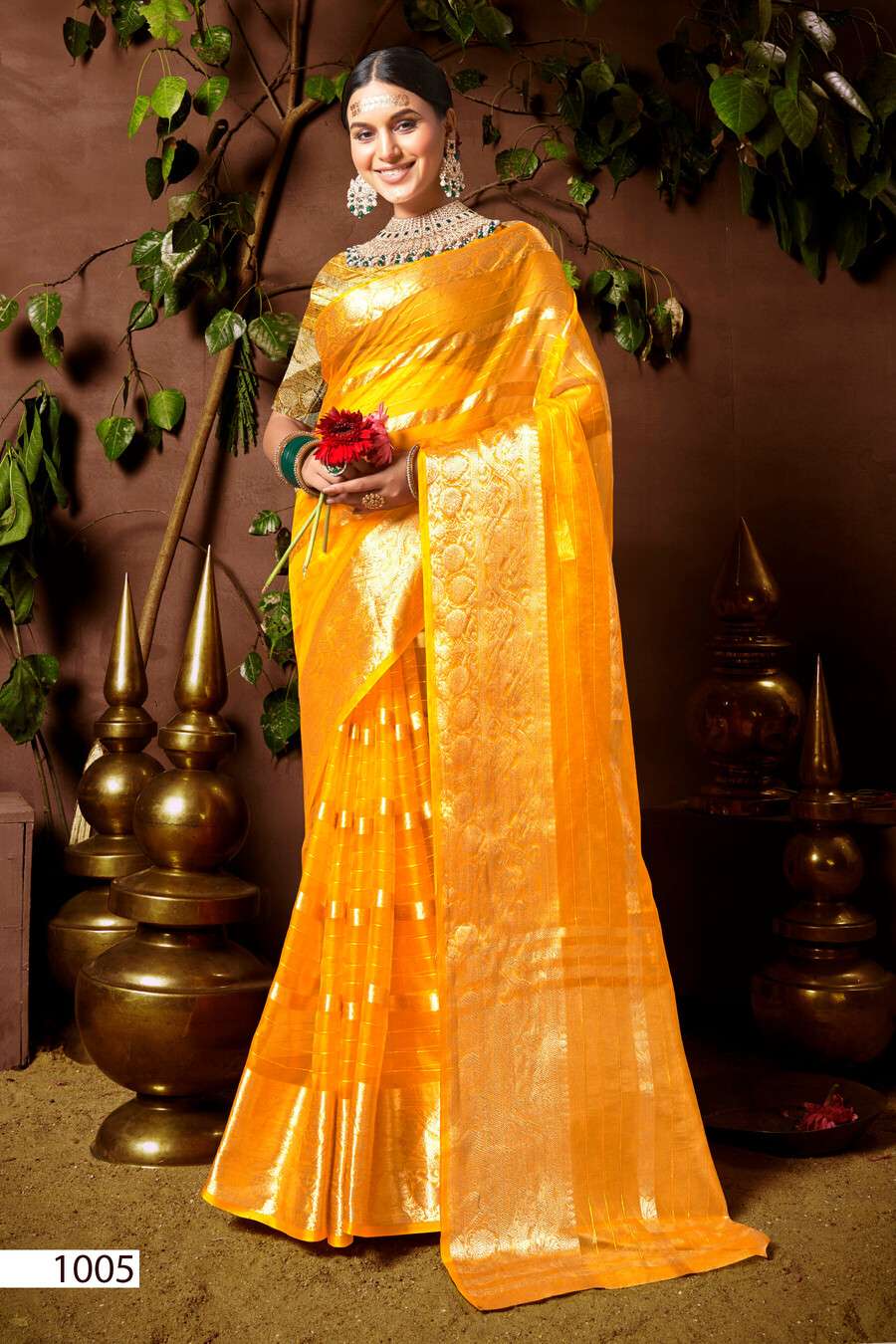 Saroj Nimarrana Vol - 1 Organza silk saree Saree Wholesale catalog    