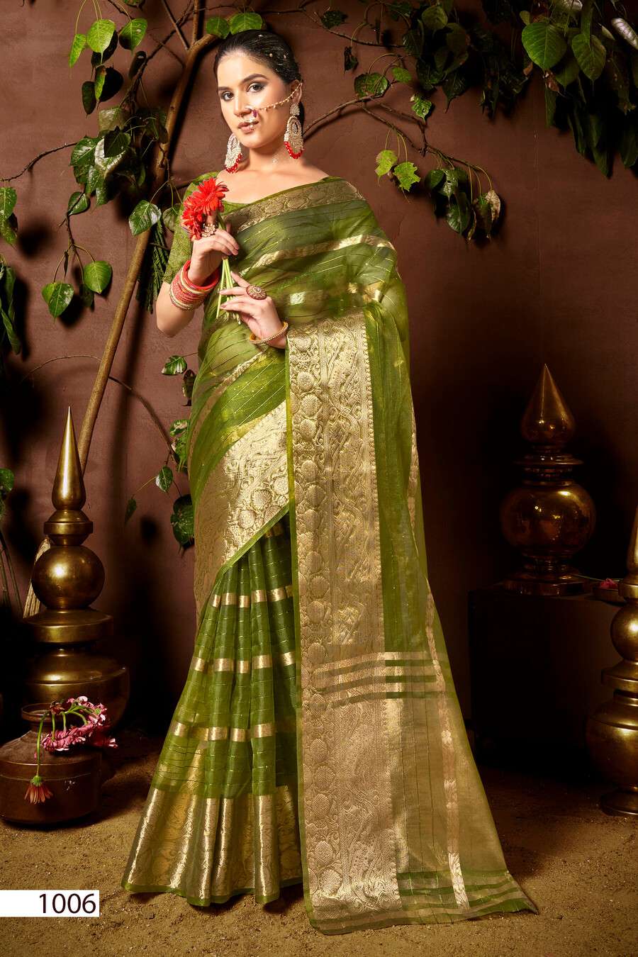 Saroj Nimarrana Vol - 1 Organza silk saree Saree Wholesale catalog    