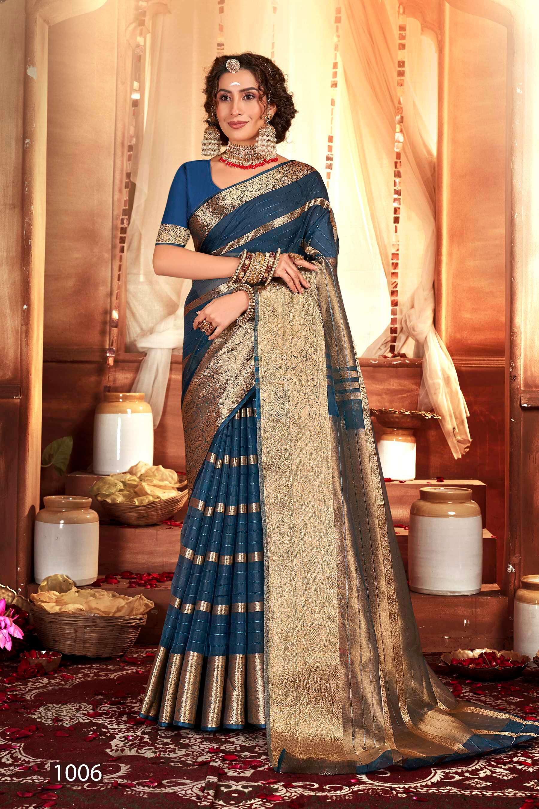 Saroj Nimarrana Vol - 5 Organza silk saree Saree Wholesale catalog