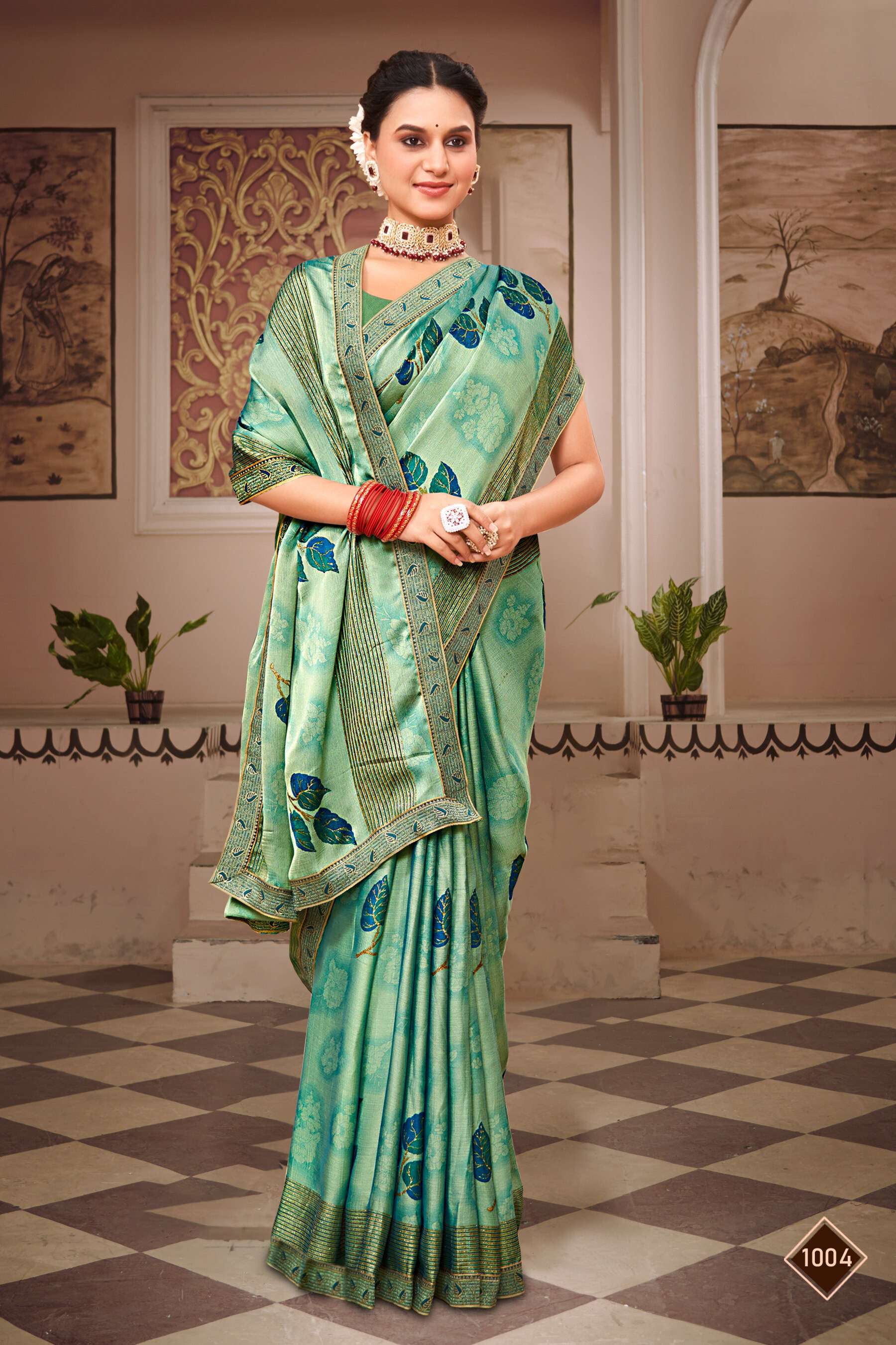 Saroj Pepsi Vol - 1 Moss chiffon saaree Saree Wholesale catalog  