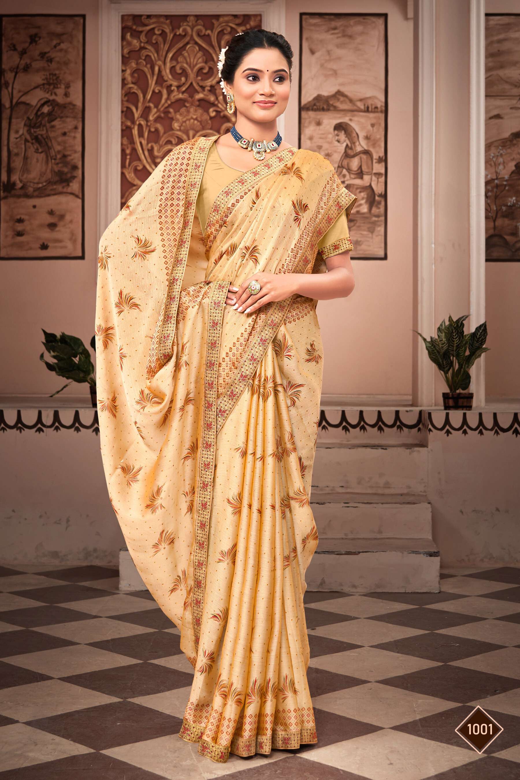 Saroj Pepsi Vol - 2 Moss chiffon saree wholesale catalog