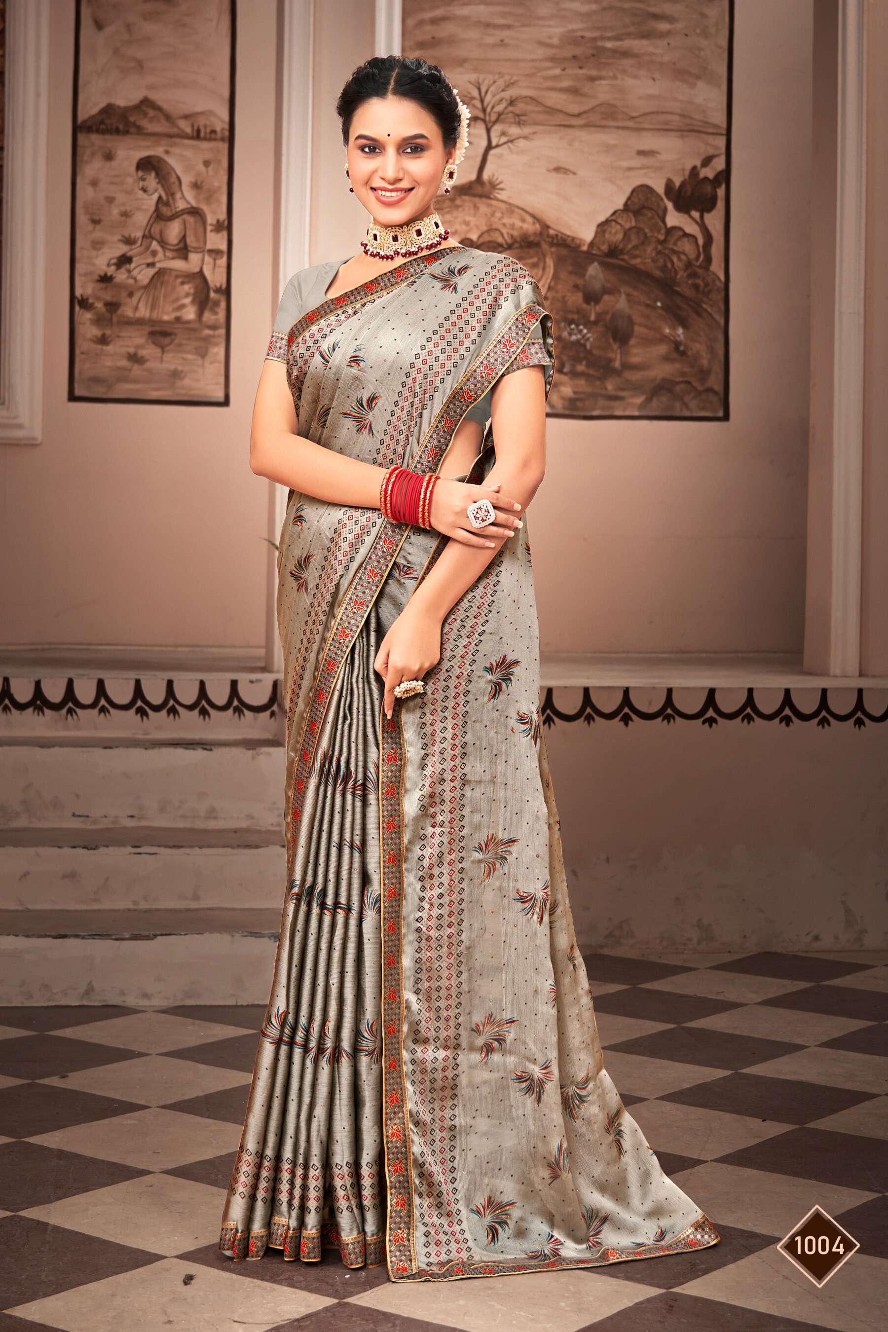 Saroj Pepsi Vol - 2 Moss chiffon saree wholesale catalog