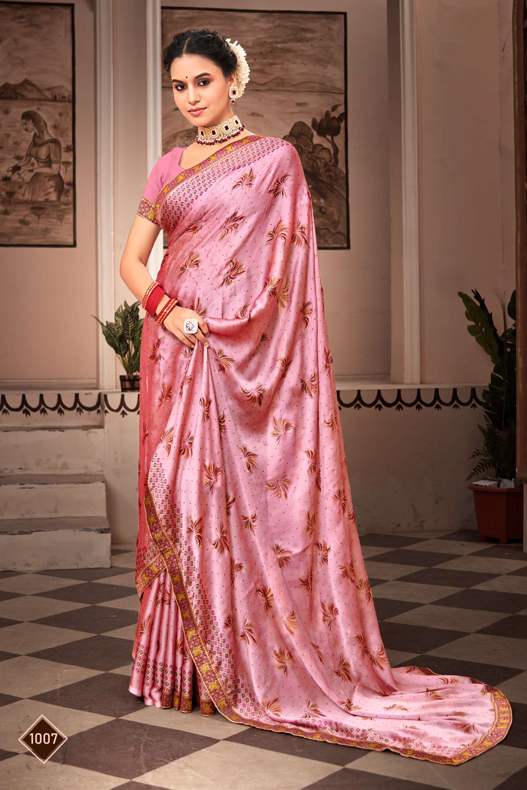 Saroj Pepsi Vol - 2 Moss chiffon saree wholesale catalog