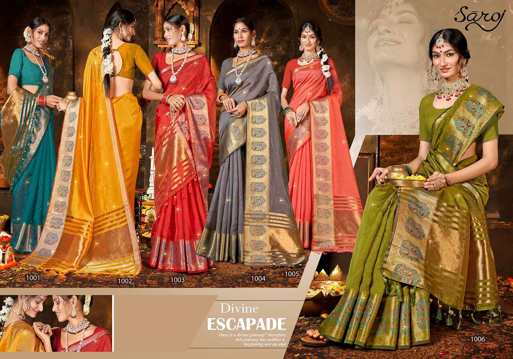 Saroj Riveera Vol - 2 Soft organza saaree Saree Wholesale catalog  