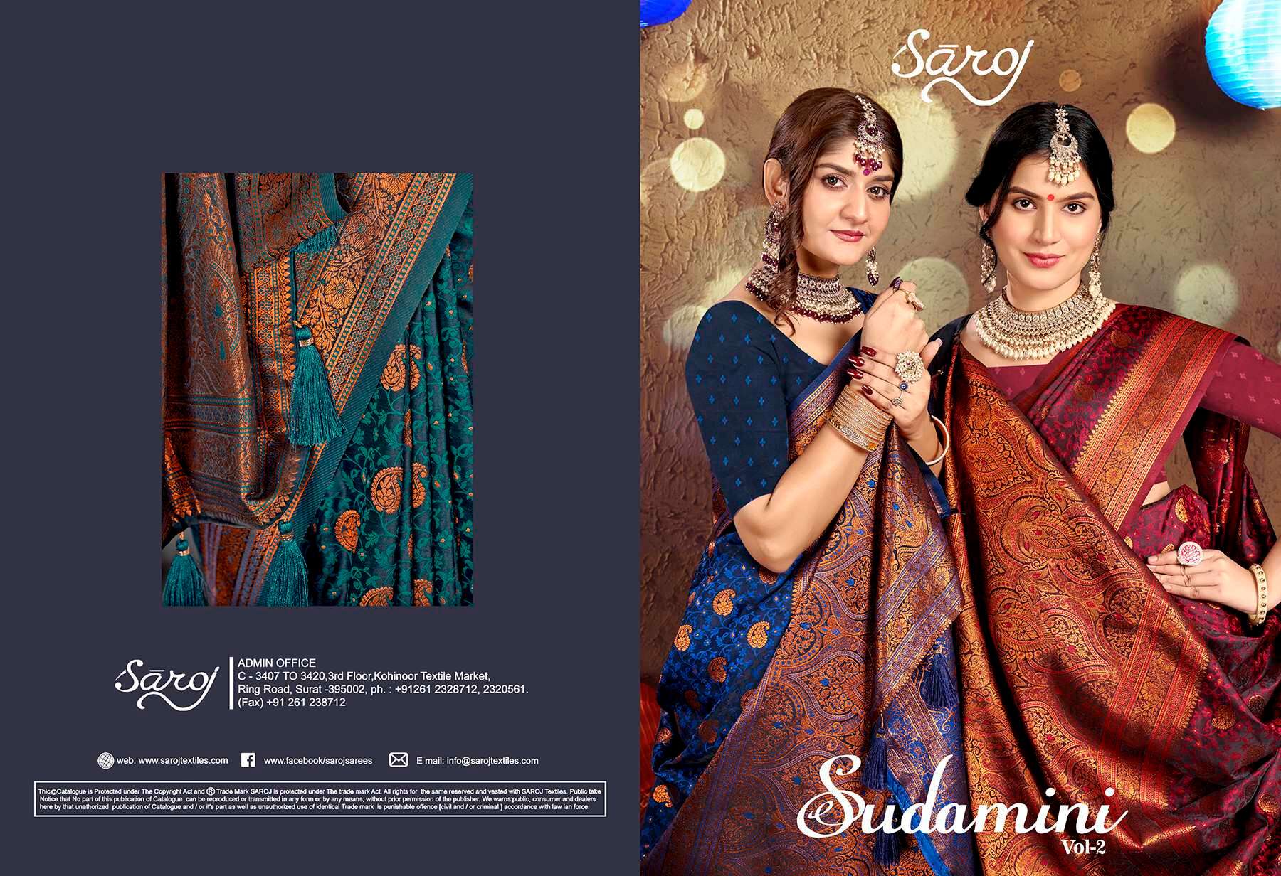 Saroj  Sudamini vol.2 Soft silk Saree Saree Wholesale catalog    