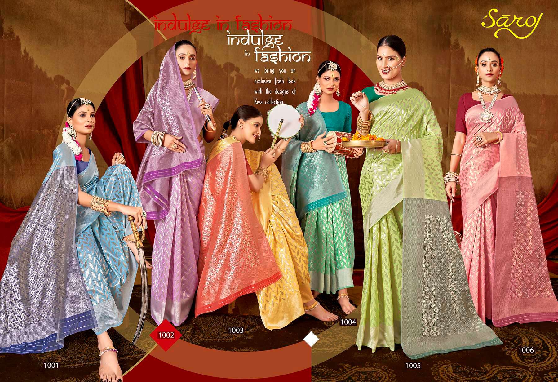 Saroj Tulip vol.3 Soft Cotton Linen saree wholesale catalog