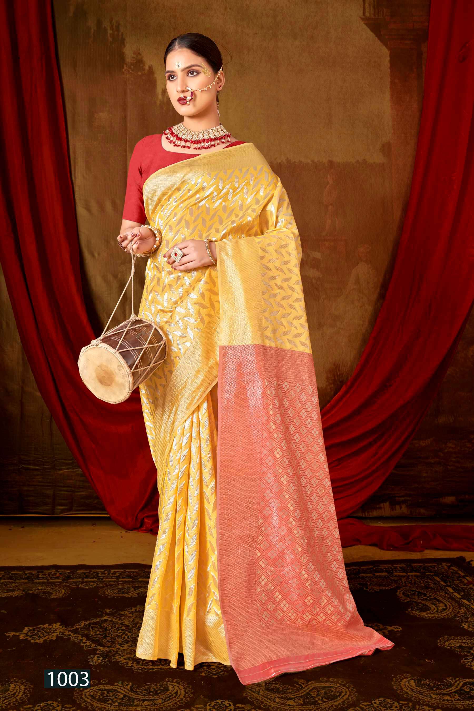 Saroj Tulip vol.3 Soft Cotton Linen saree wholesale catalog