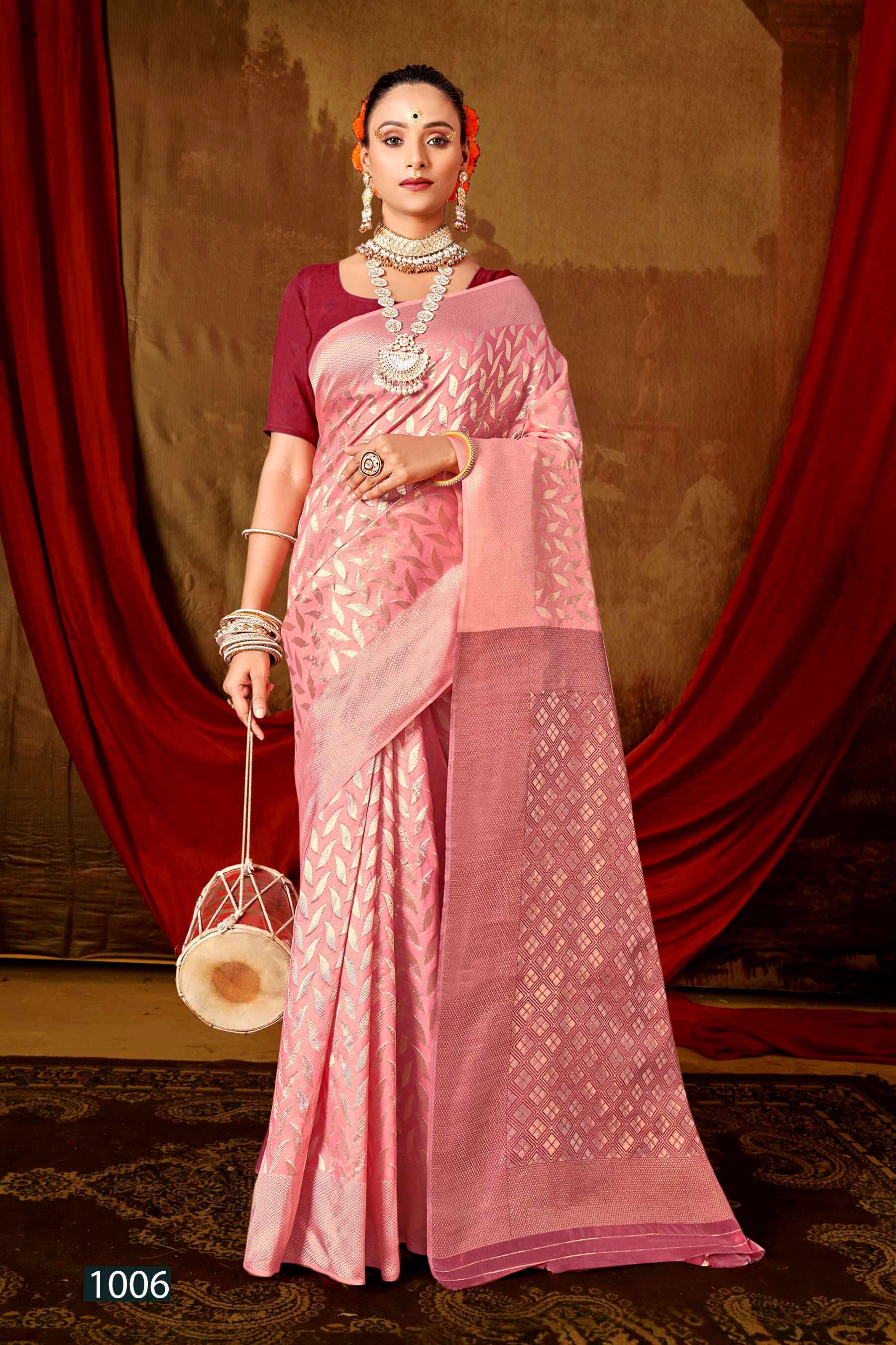Saroj Tulip vol.3 Soft Cotton Linen saree wholesale catalog