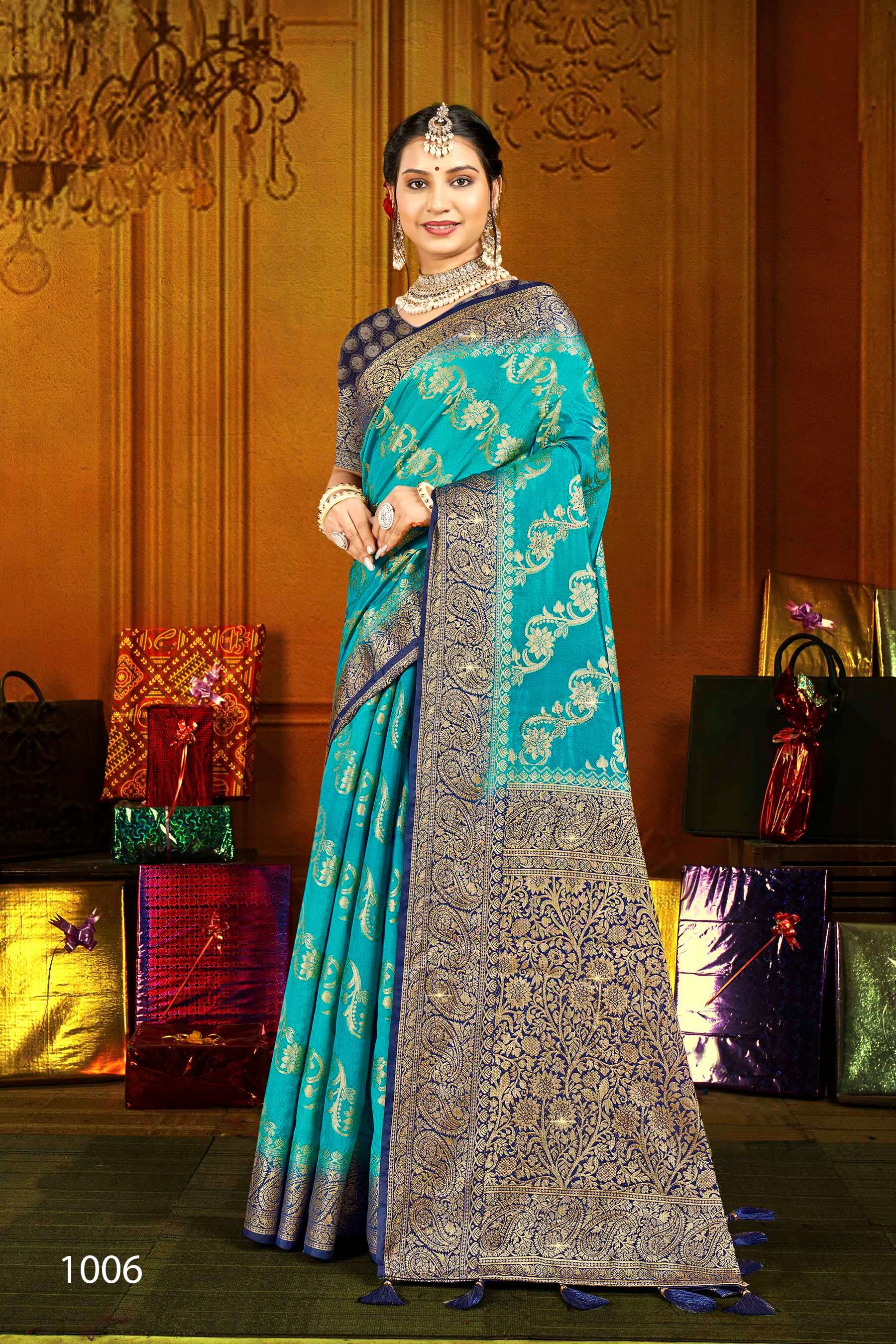 Saroj  Uphar Vol - 1 Nylon silk saree Saree Wholesale catalog    