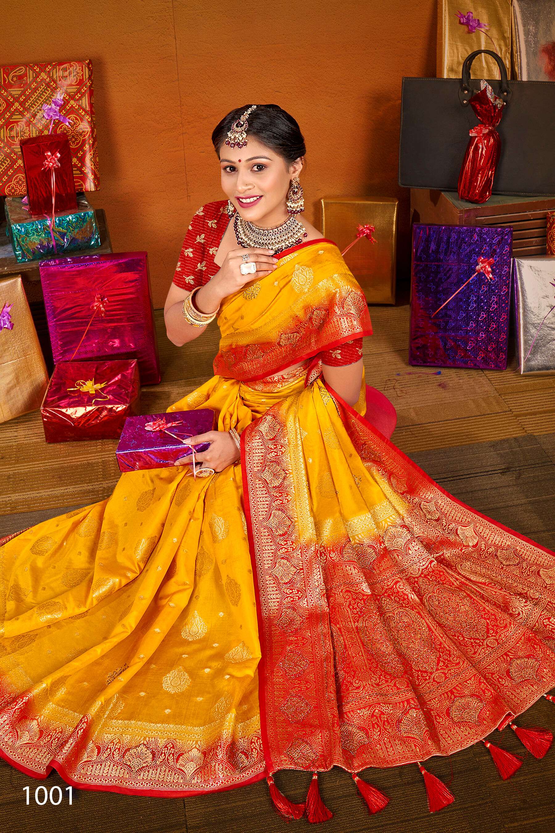 Saroj Uphar Vol - 2 Nylon jacquard  silk saree  Saree Wholesale catalog  