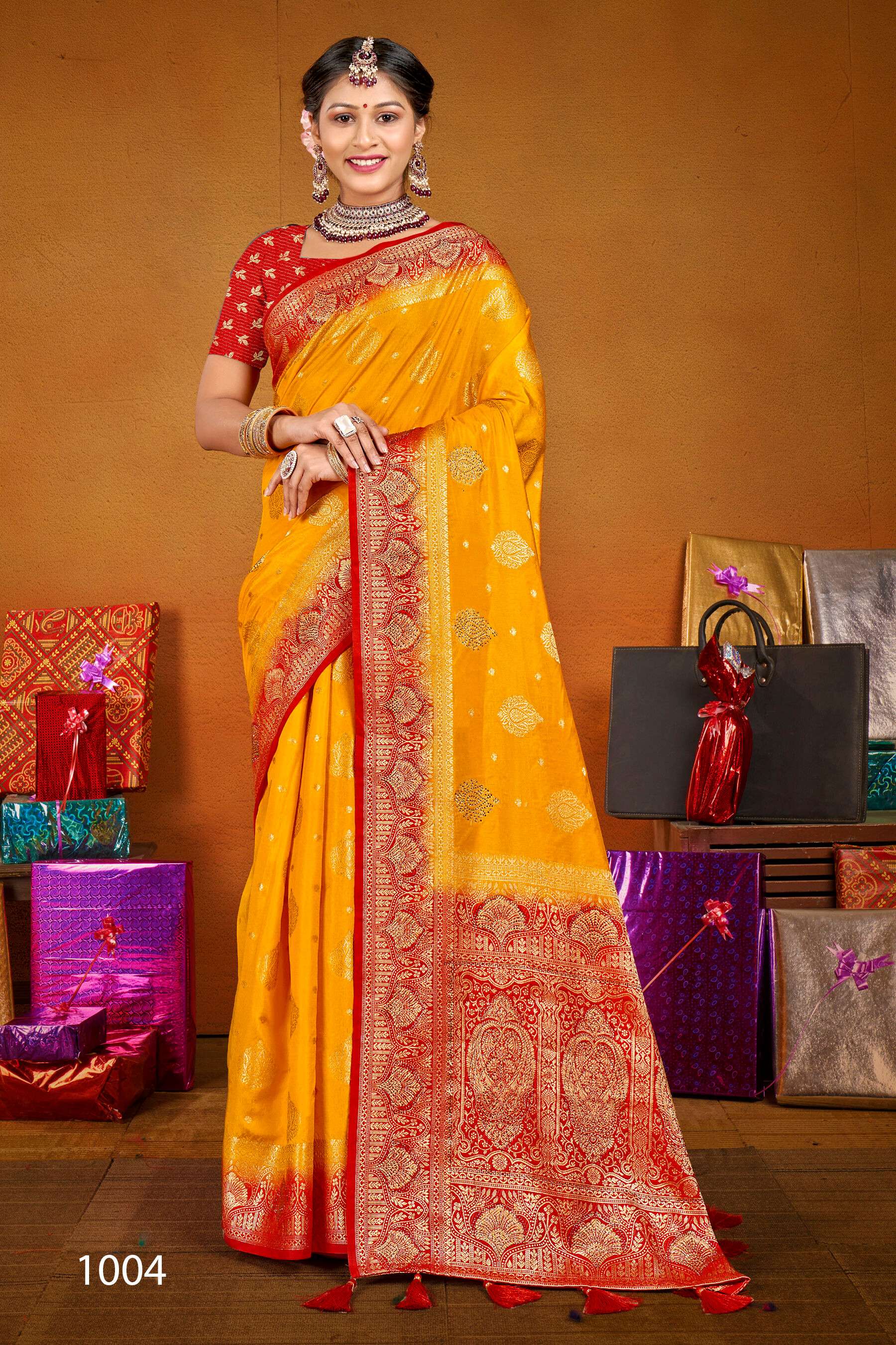 Saroj Uphar Vol - 2 Nylon jacquard  silk saree  Saree Wholesale catalog  