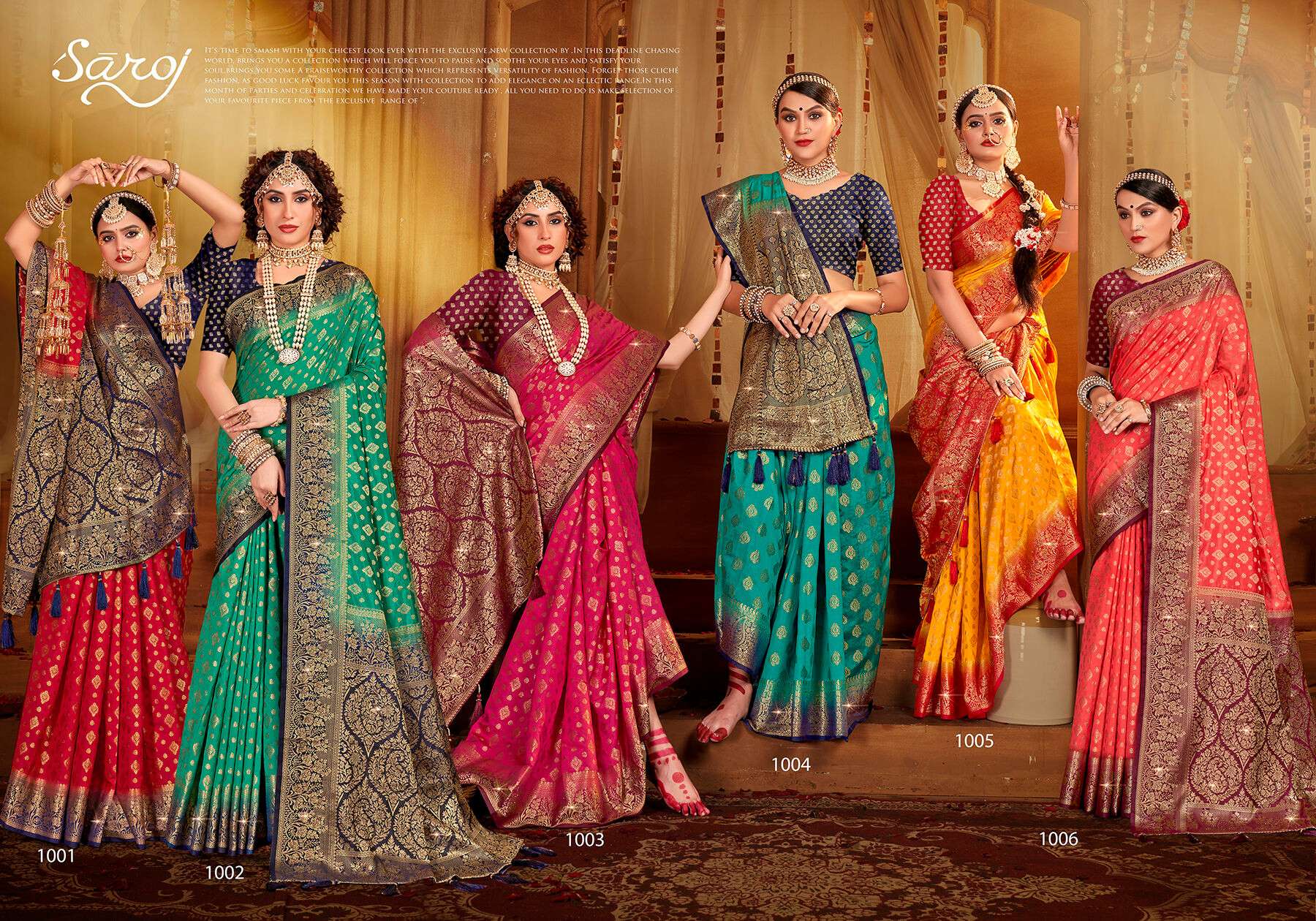 Saroj Uphar Vol - 3 Nylon jacquard  silk saree Saree Wholesale catalog  
