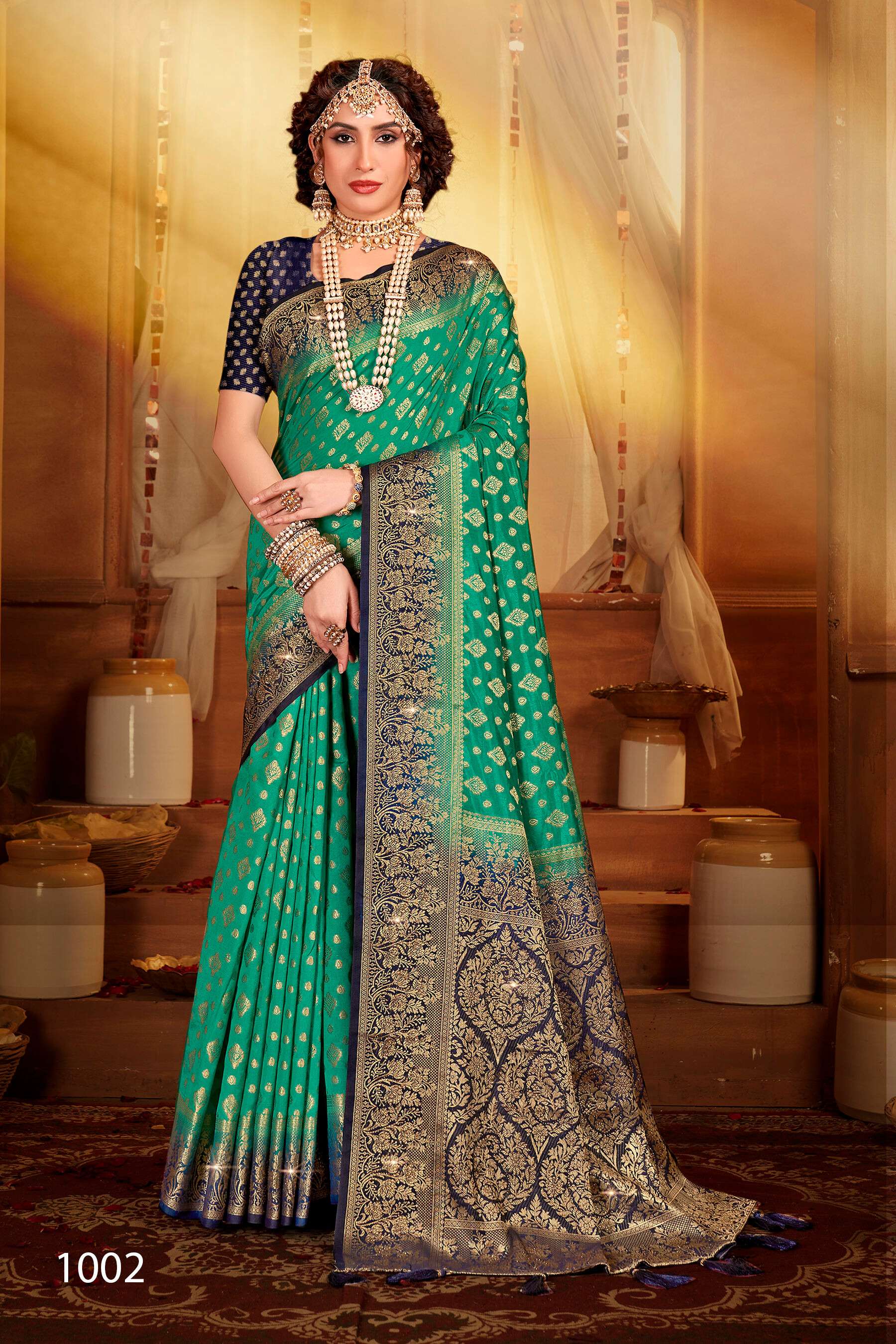 Saroj Uphar Vol - 3 Nylon jacquard  silk saree Saree Wholesale catalog  