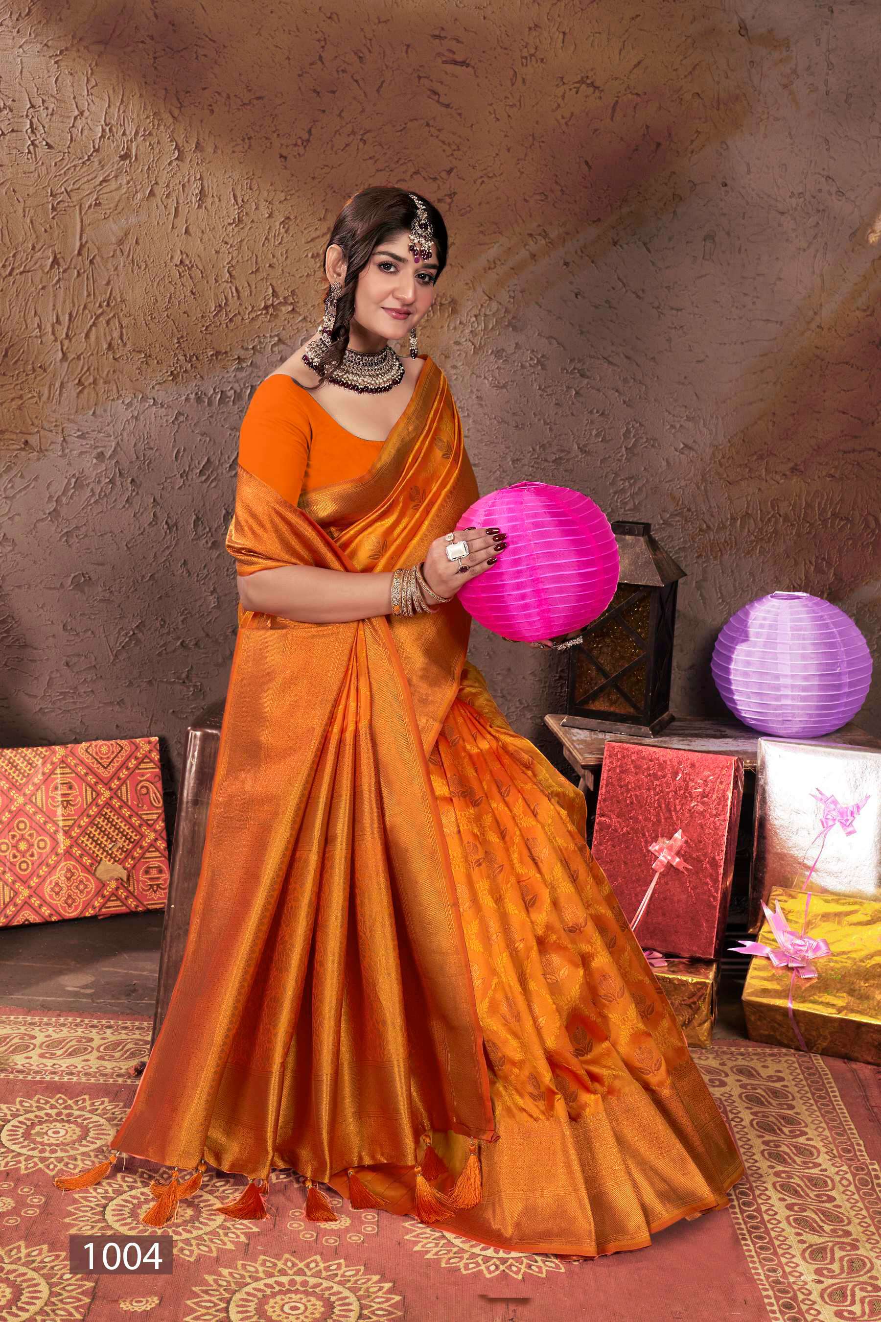 Saroj  Vinamra Vol - 2 50*600 Soft Silk Saree  Saree Wholesale catalog 