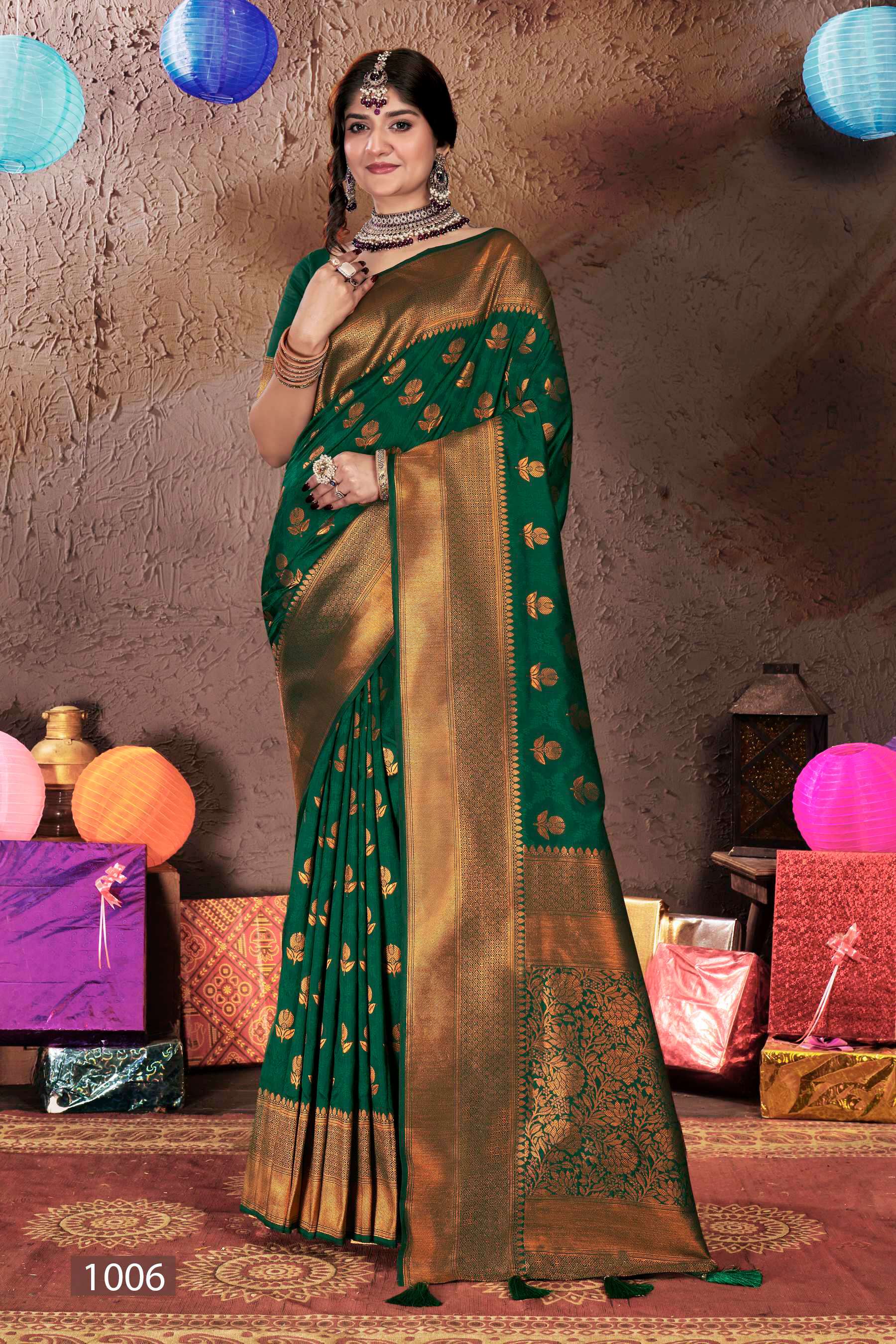 Saroj  Vinamra Vol - 2 50*600 Soft Silk Saree  Saree Wholesale catalog 