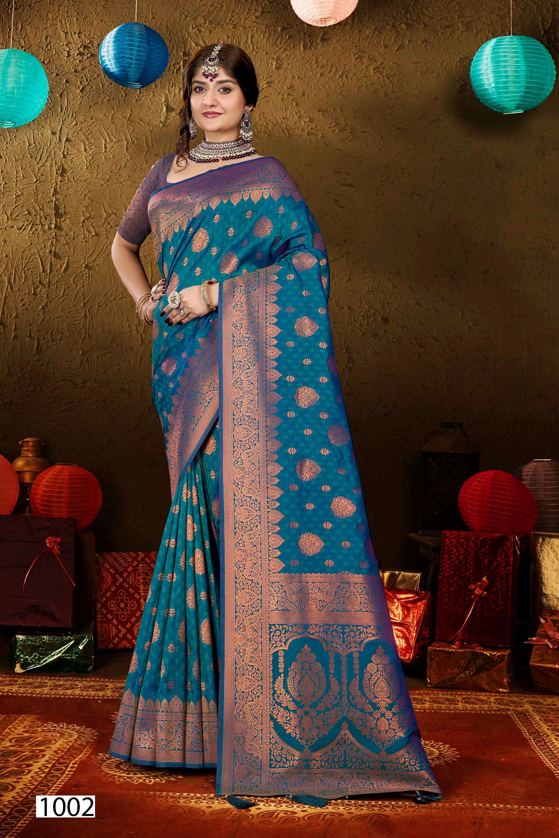 Saroj  Vinamra Vol - 3 50*600 Soft Silk Saree  Saree Wholesale catalog      