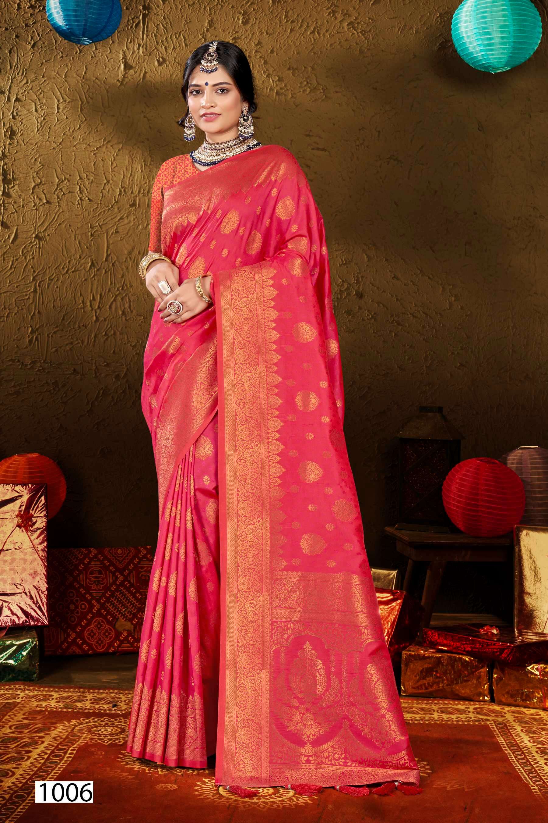 Saroj  Vinamra Vol - 3 50*600 Soft Silk Saree  Saree Wholesale catalog      