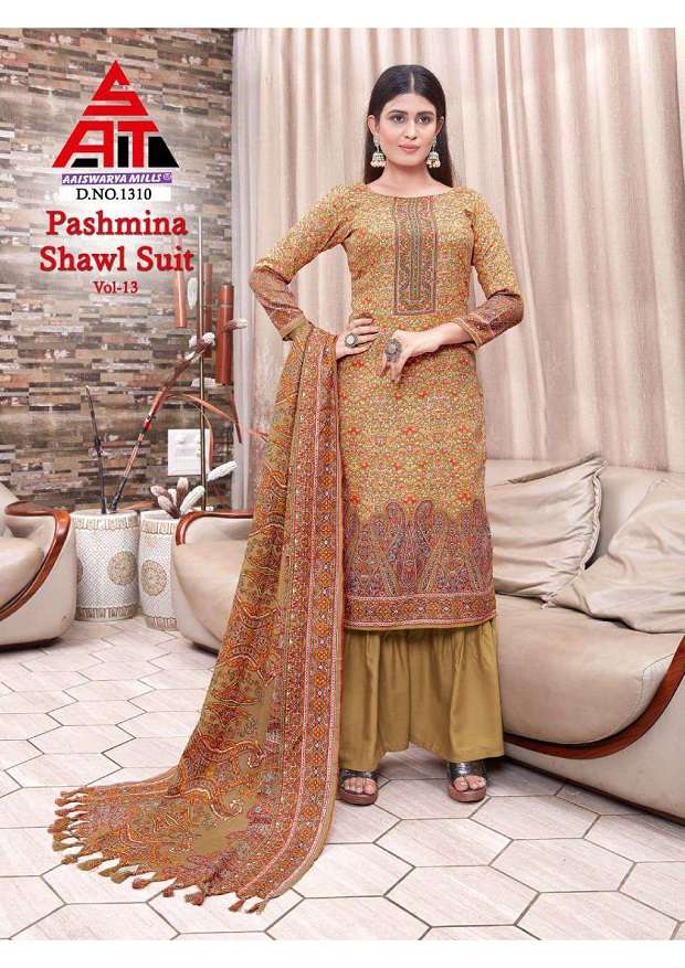 Sat Pashmina Vol-13 – Dress Material - Wholesale Catalog