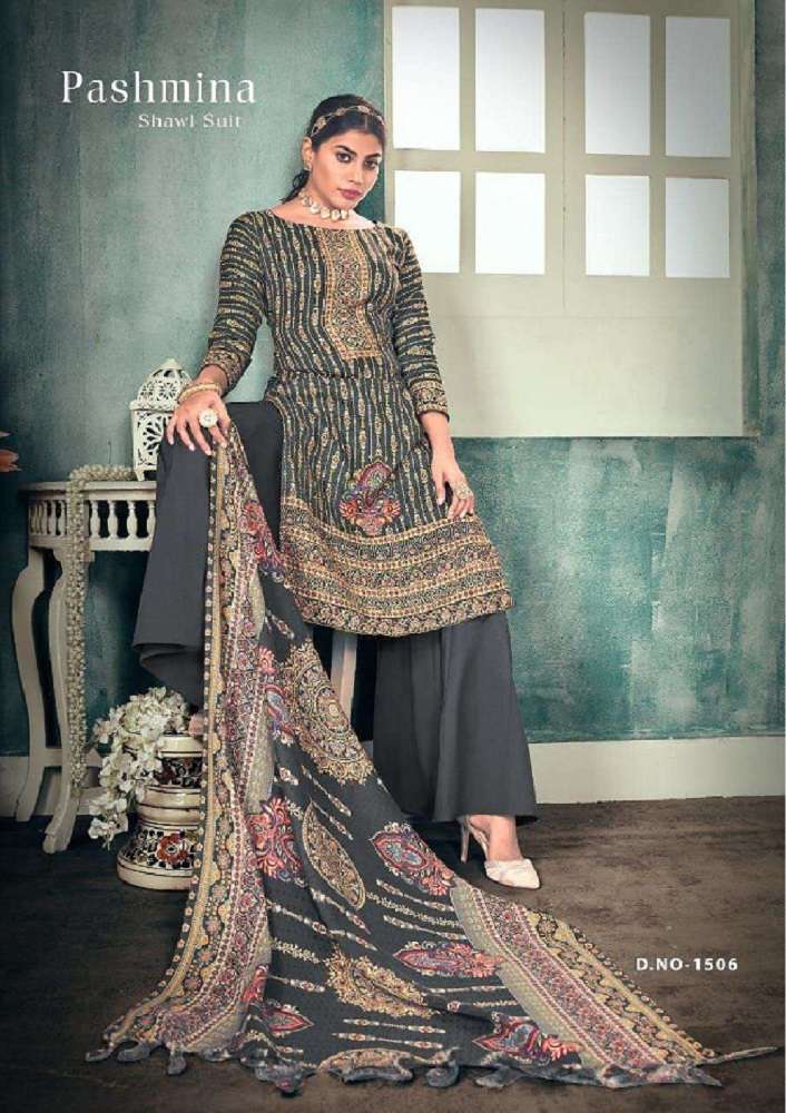 Sat Pashmina Vol 15 Designer Dress Material Wholesale catalog
