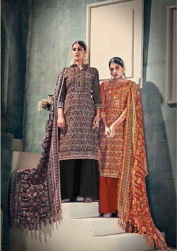 Sat Pashmina Vol 15 Designer Dress Material Wholesale catalog