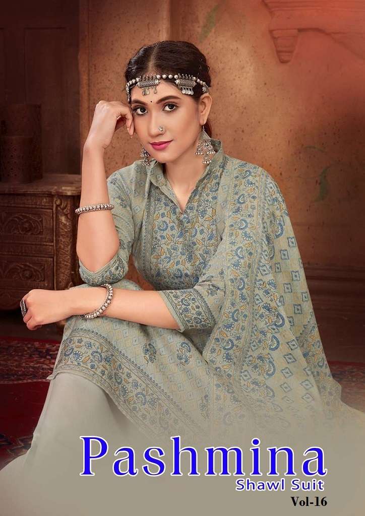 Sat Pashmina Vol-16 – Dress Material - Wholesale Catalog