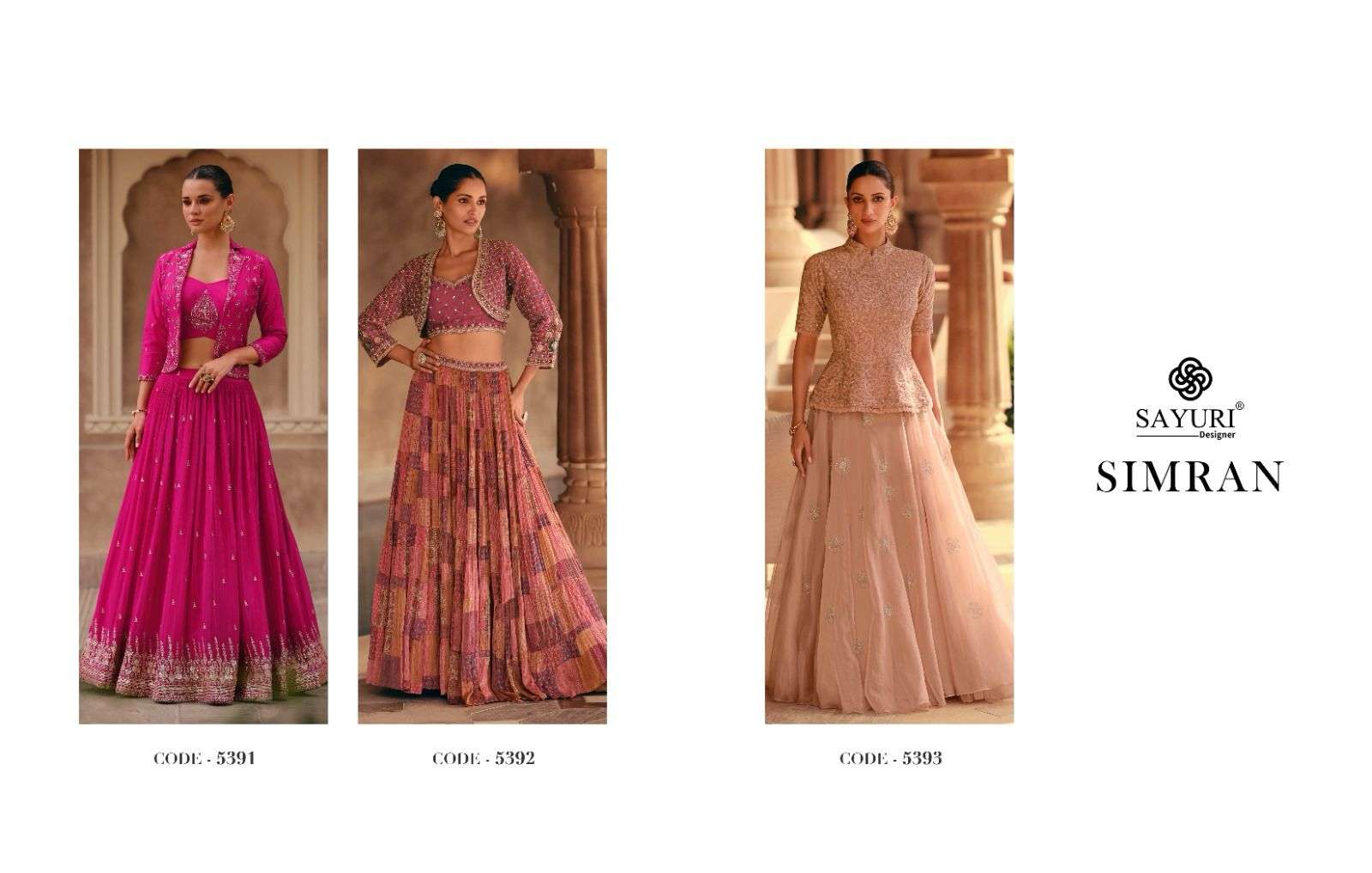 SAYURI DESIGNER SIMRAN Salwar Kameez Wholesale catalog