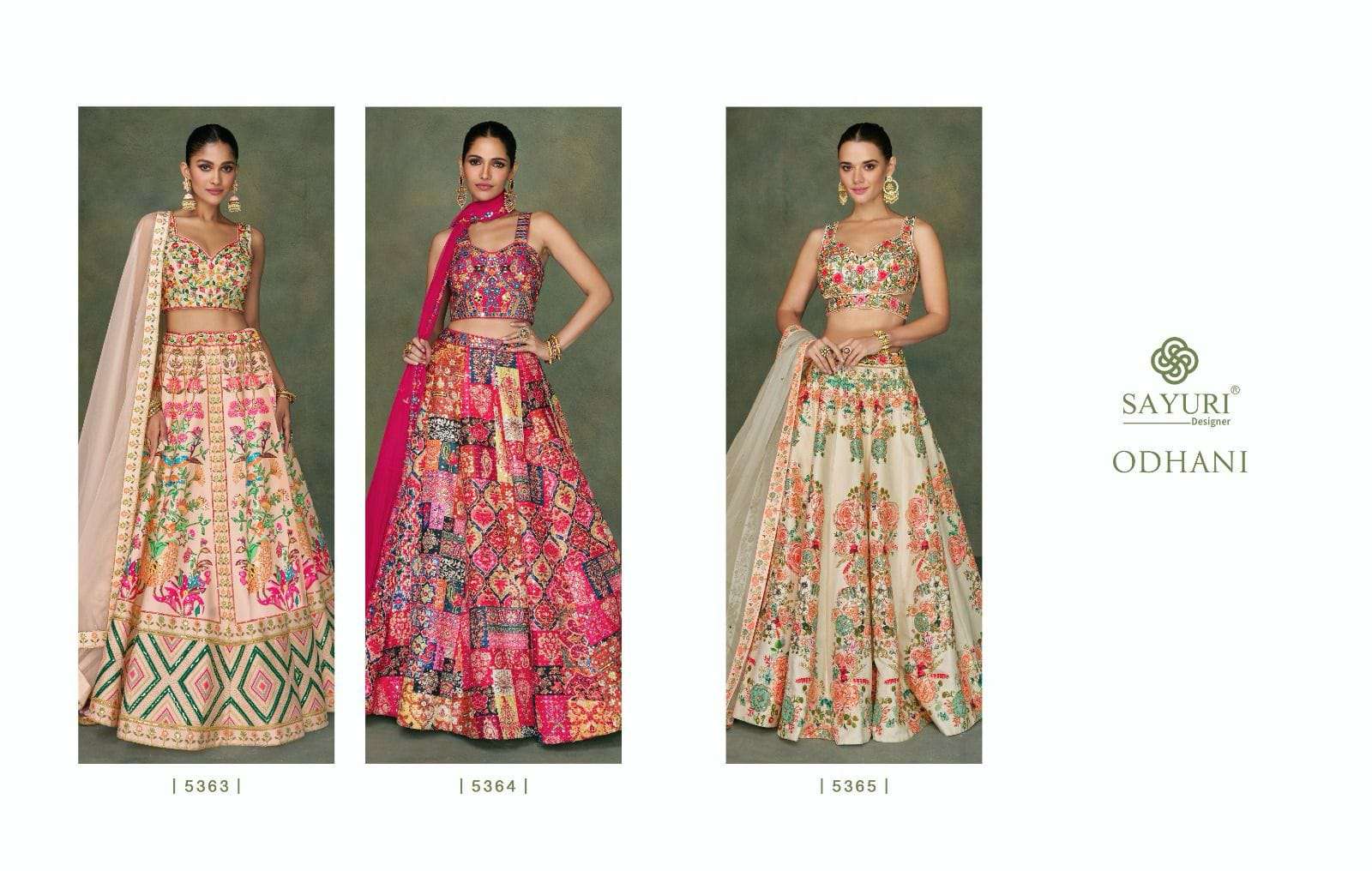 Sayuri Odhani 5365 Tafeta Silk Designer Lehenga Choli Wholesale catalog