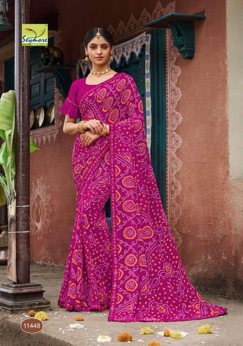 Seymore Saawariya Designer Georgette Saree Wholesale catalog