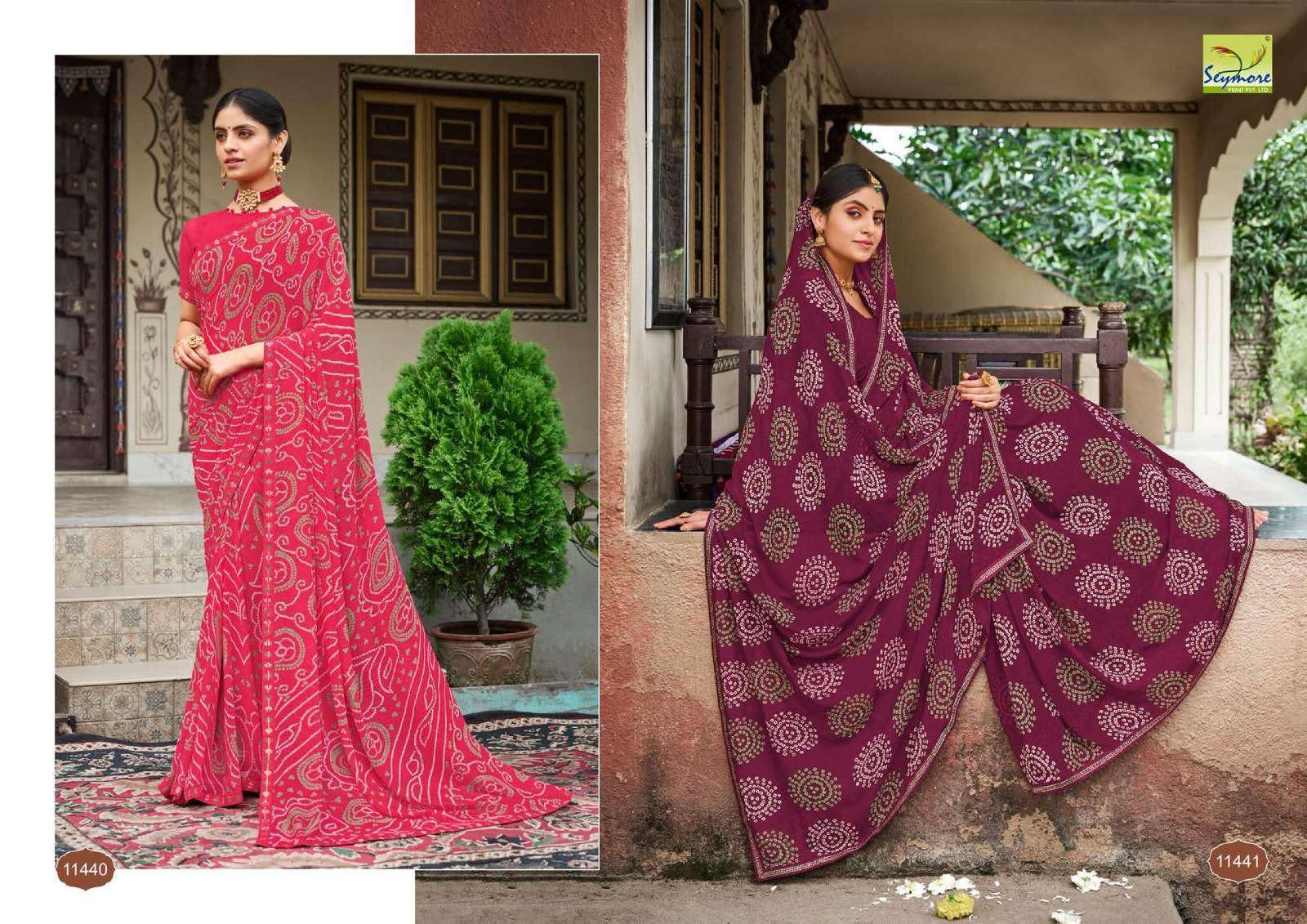 Seymore Saawariya Designer Georgette Saree Wholesale catalog