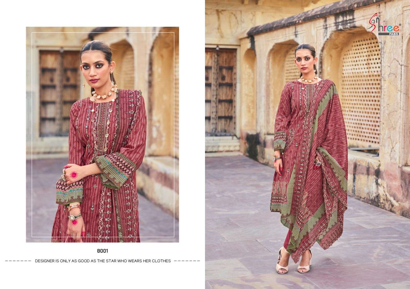 Shree Bin saeed Lawn Collection Vol 8 Salwar Suits Wholesale catalog
