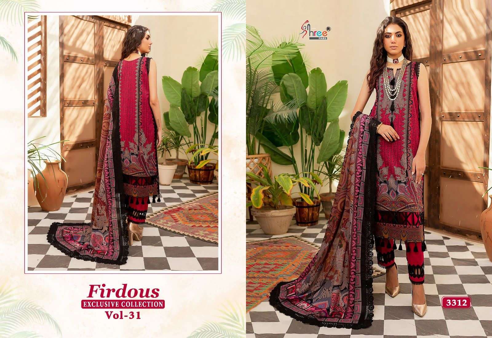Shree Firdous Vol 31 Chiffon Dupatta Pakistani Suits Wholesale catalog