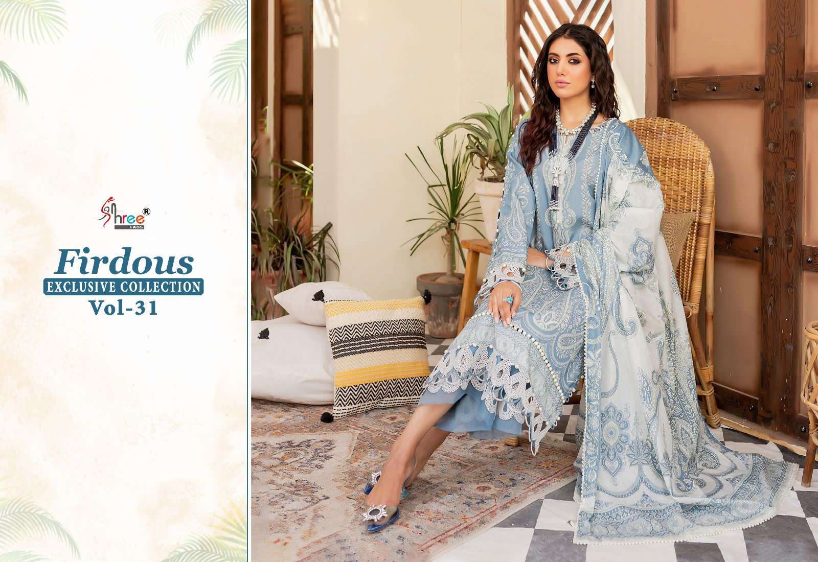 Shree Firdous Vol 31 Chiffon Dupatta Pakistani Suits Wholesale catalog
