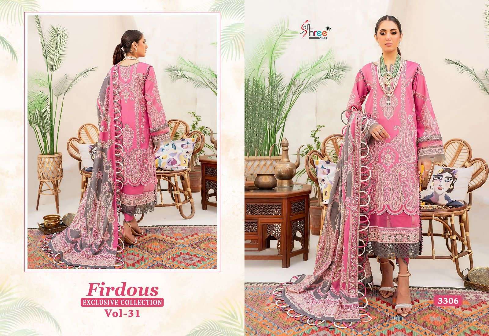 Shree Firdous Vol 31 Chiffon Dupatta Pakistani Suits Wholesale catalog