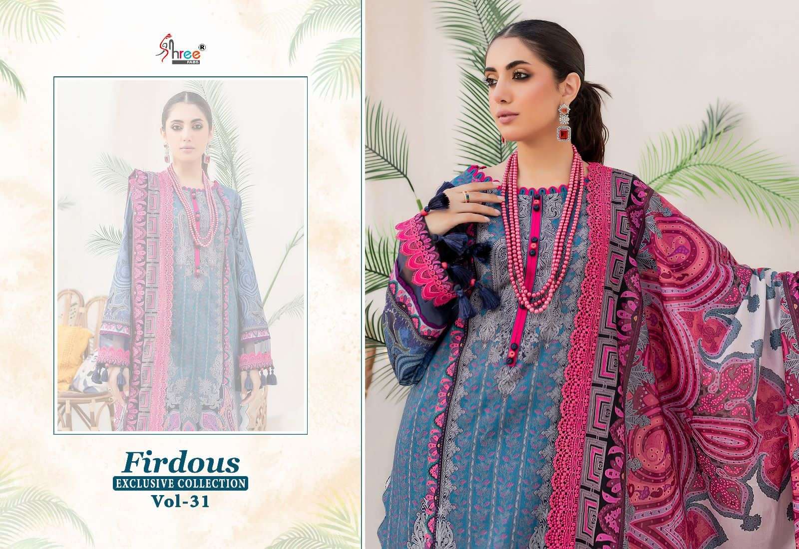 Shree Firdous Vol 31 Chiffon Dupatta Pakistani Suits Wholesale catalog
