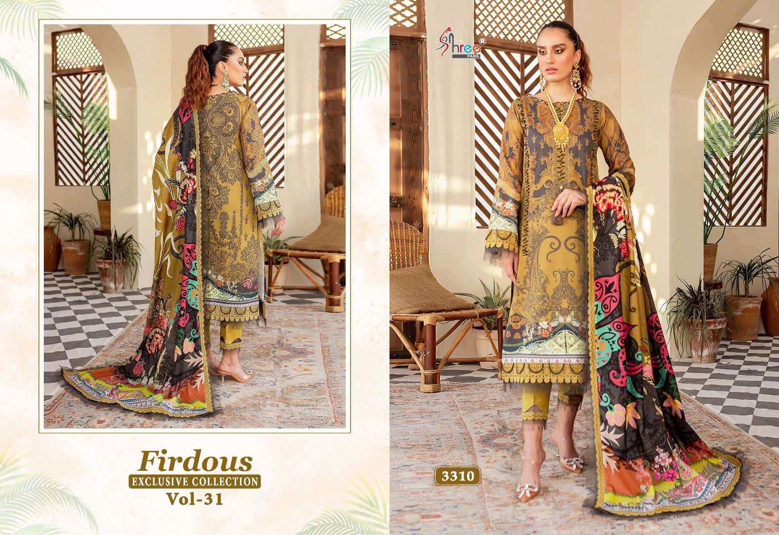 Shree Firdous Vol 31 Chiffon Dupatta Pakistani Suits Wholesale catalog