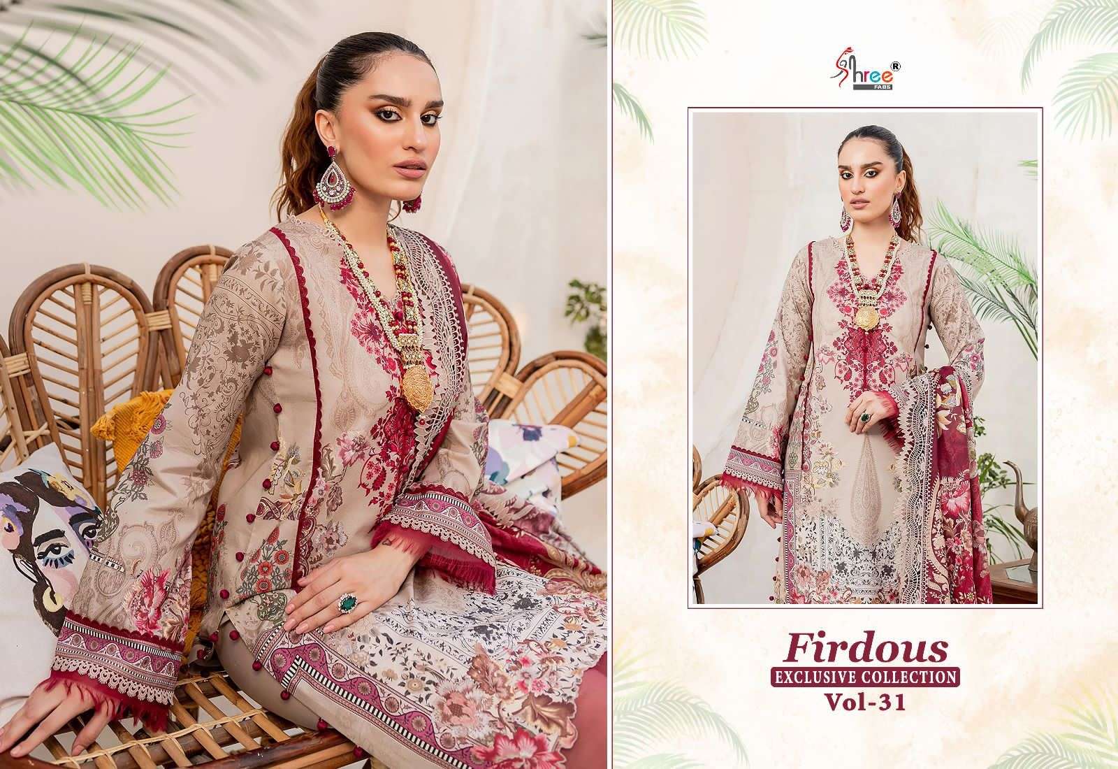 Shree Firdous Vol 31 Chiffon Dupatta Pakistani Suits Wholesale catalog