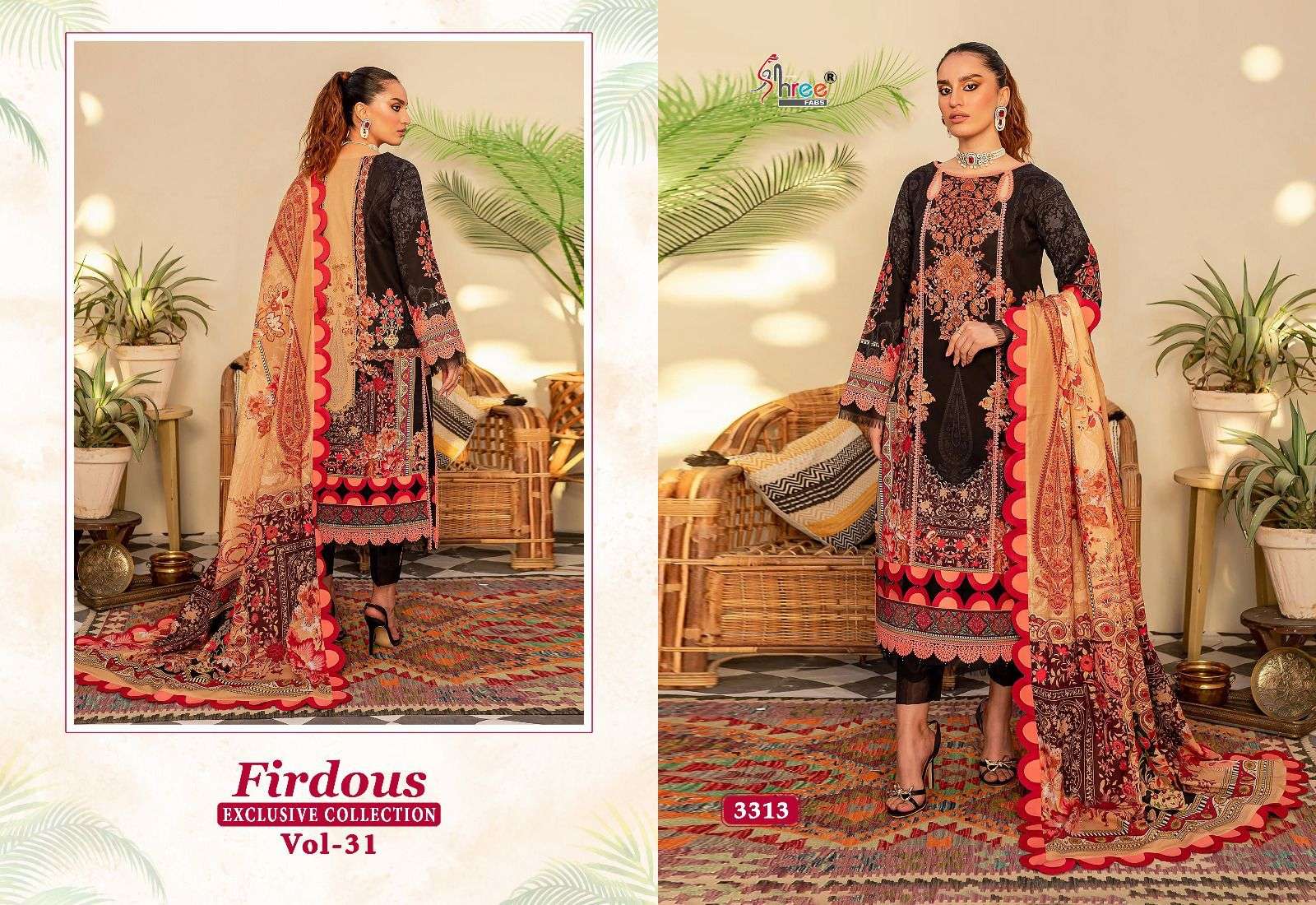 Shree Firdous Vol 31 Chiffon Dupatta Pakistani Suits Wholesale catalog