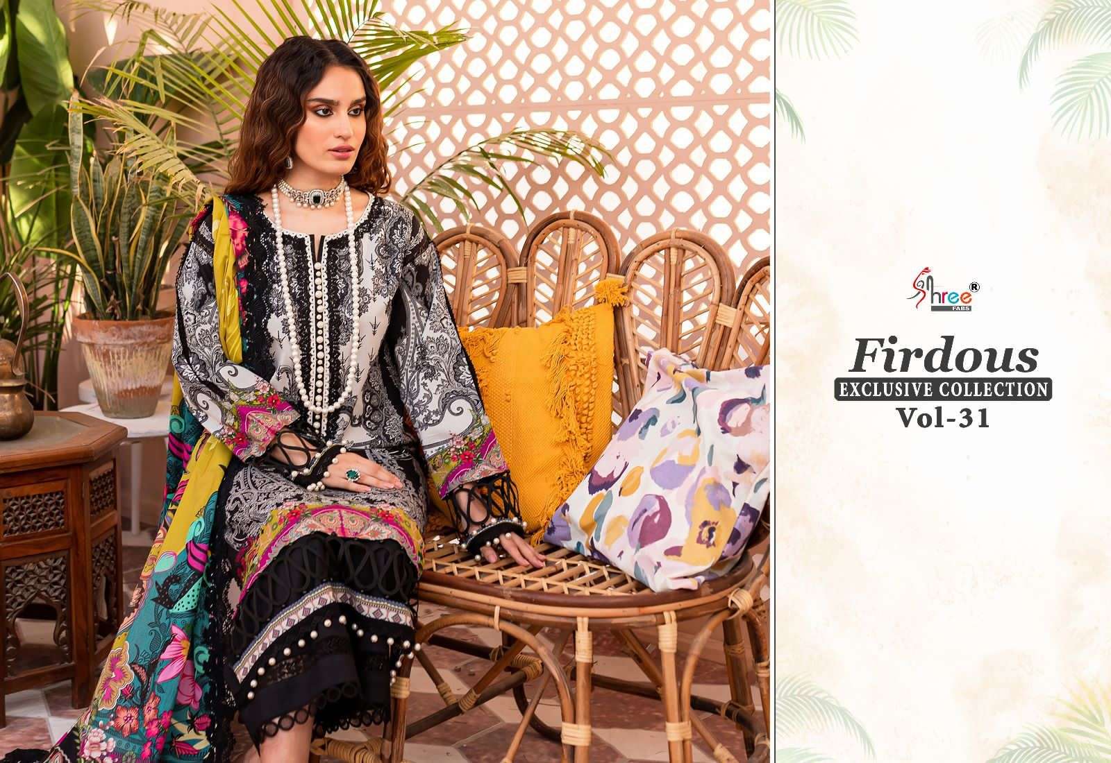 Shree Firdous Vol 31 Cotton Dupatta Pakistani Suits Wholesale catalog