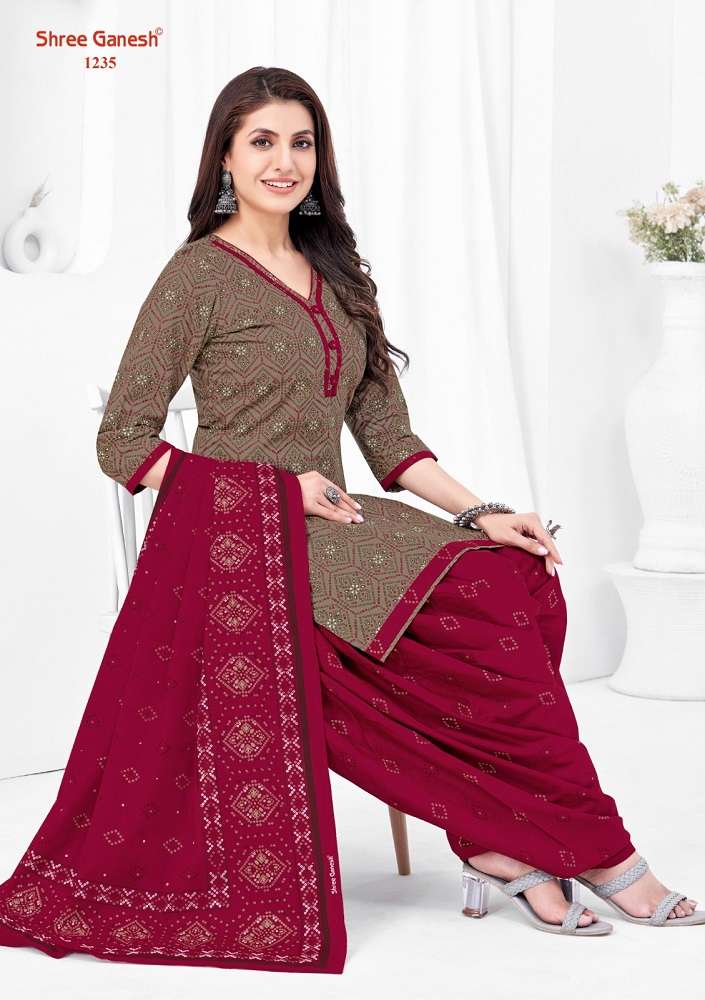 Shree Ganesh Bandhni Patiyala Special Vol-2 -Dress Material -Wholesale Catalog