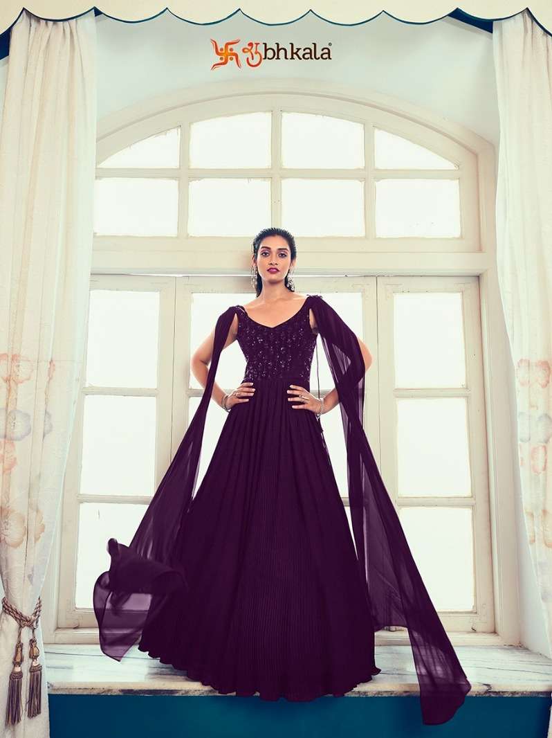 SHUBHKALA FLORY VOL.4961 Embroidered Stitched Long Gown Style Kurti Wholesale catalog