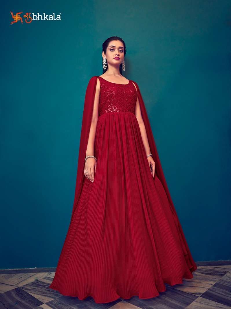 SHUBHKALA FLORY VOL.4962 Embroidered Stitched Long Gown Style Kurti Wholesale catalog