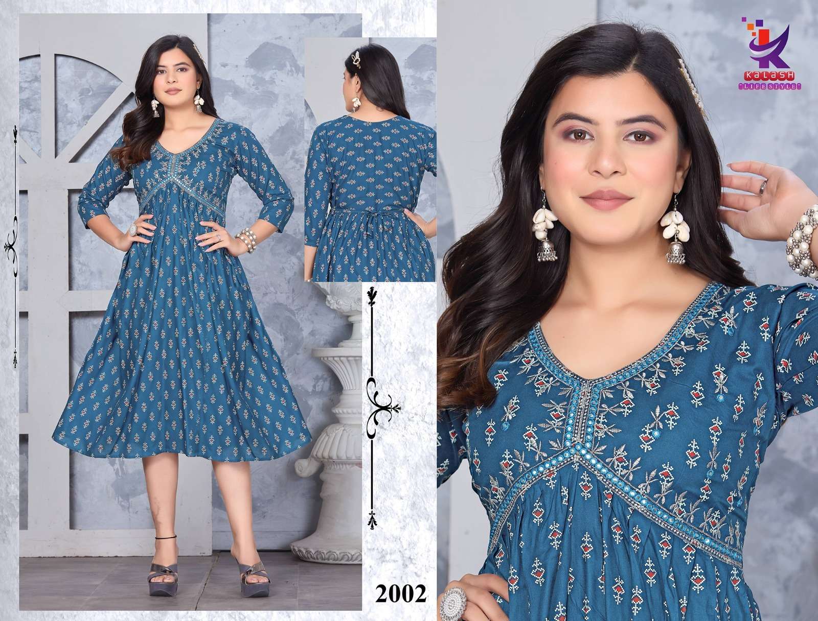 Silver Shines Aaliya cut Kurti Wholesale catalog