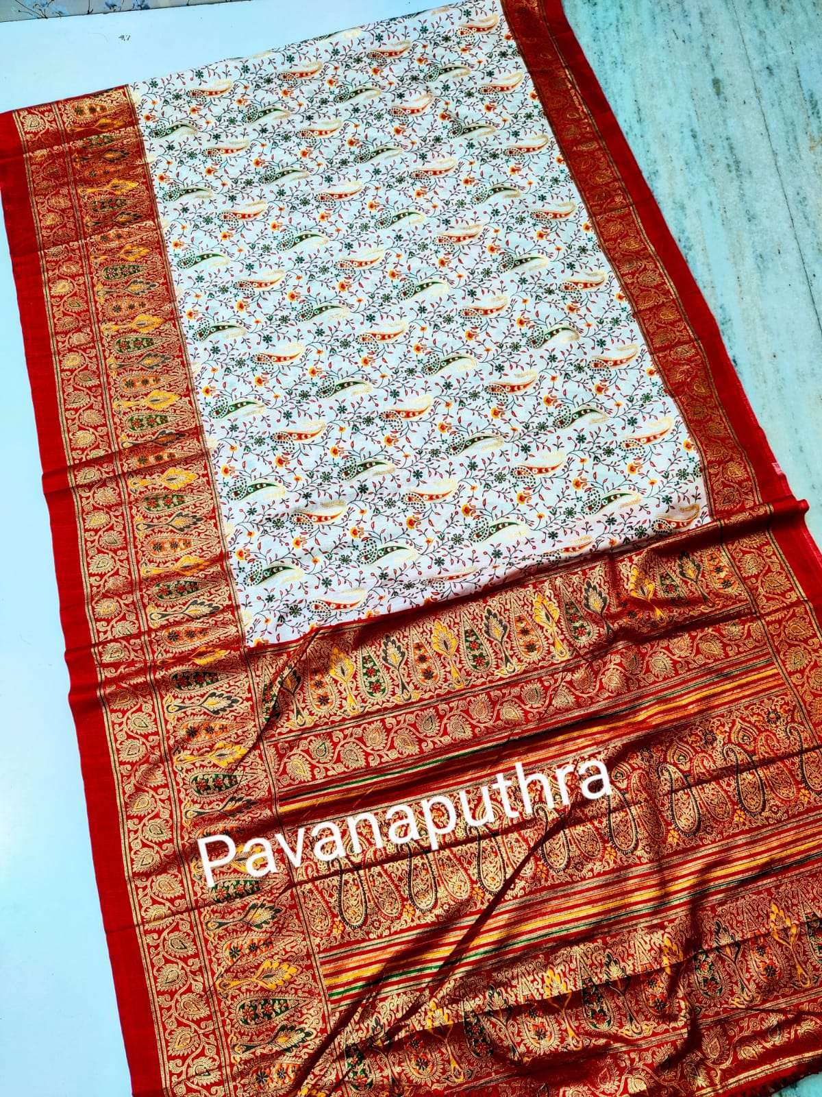 Soft Pure Dola Silk Kalamkari Patola Digital Print Saree Wholesale catalog