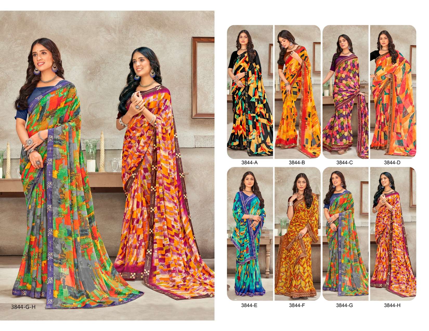 SOLUTION INDER SILK MILLS Saree Wholesale catalog