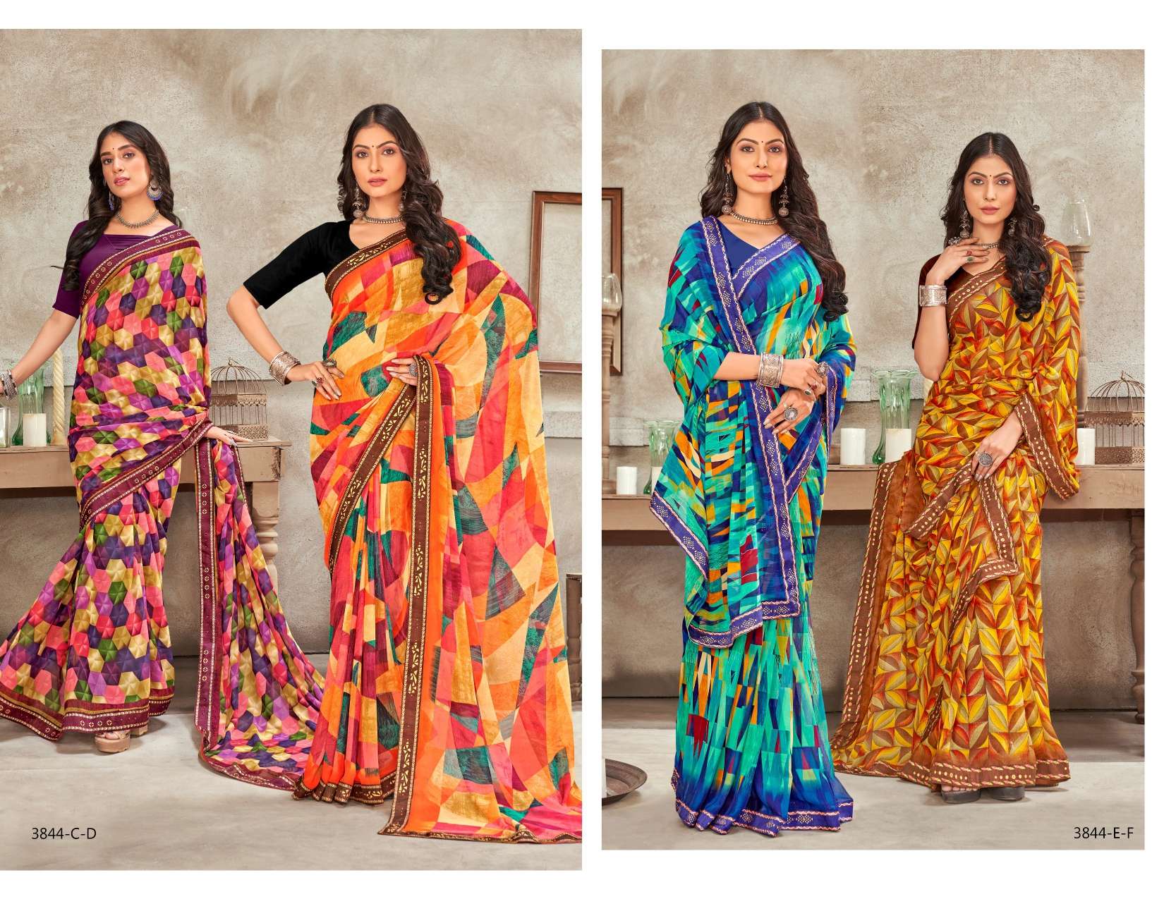 SOLUTION INDER SILK MILLS Saree Wholesale catalog