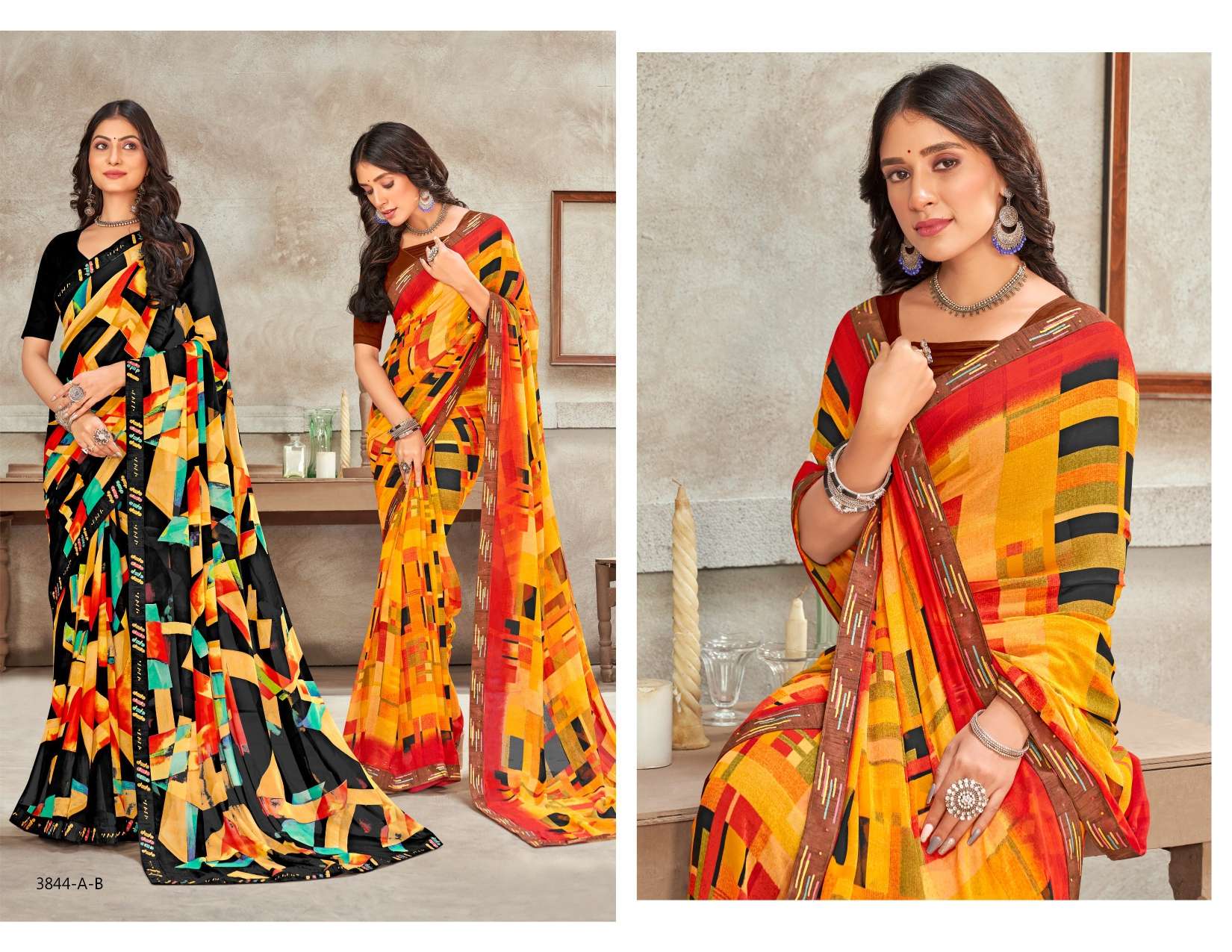 SOLUTION INDER SILK MILLS Saree Wholesale catalog