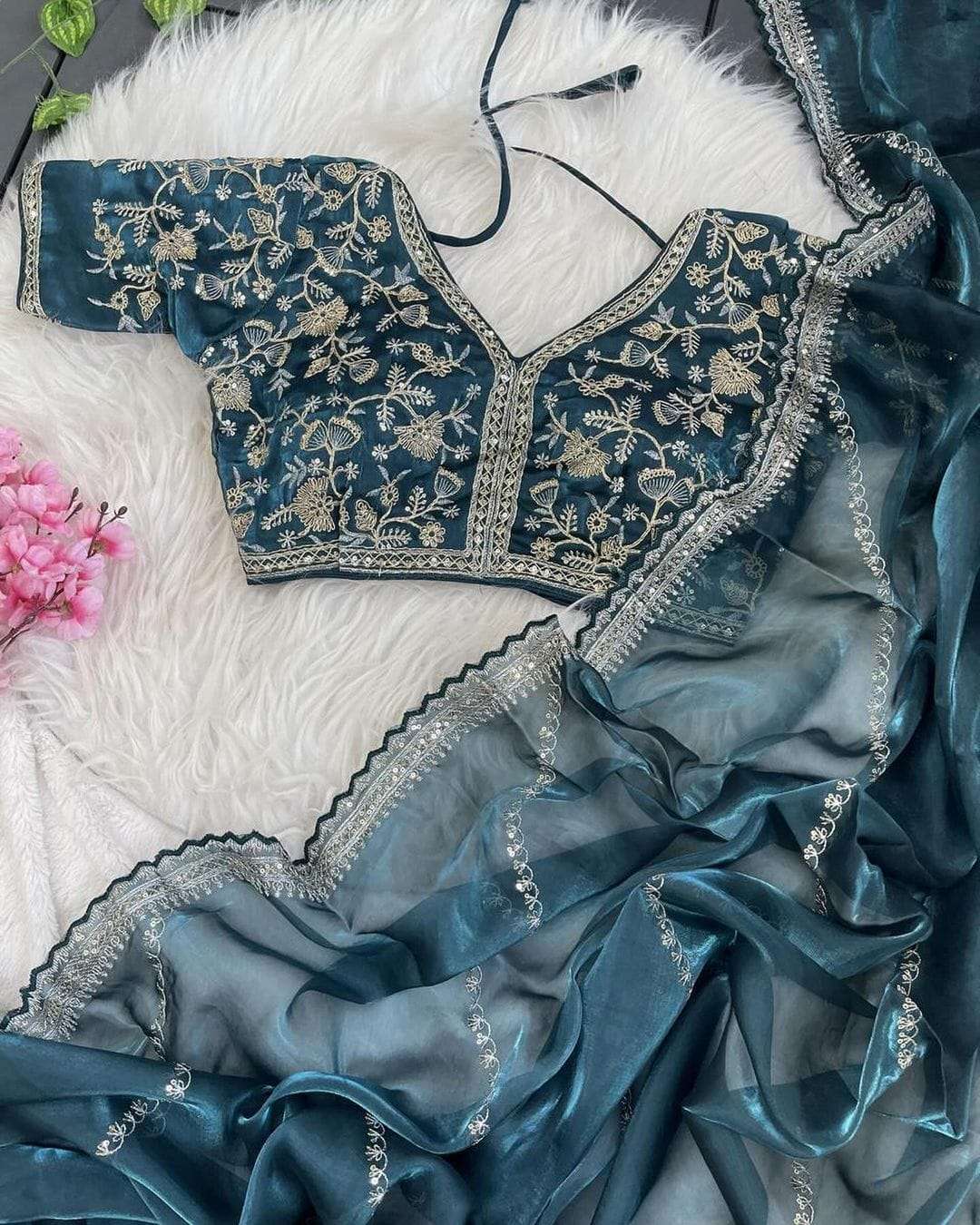 Soniya Beautiful Soft Zimmy Silk Saree Wholesale catalog