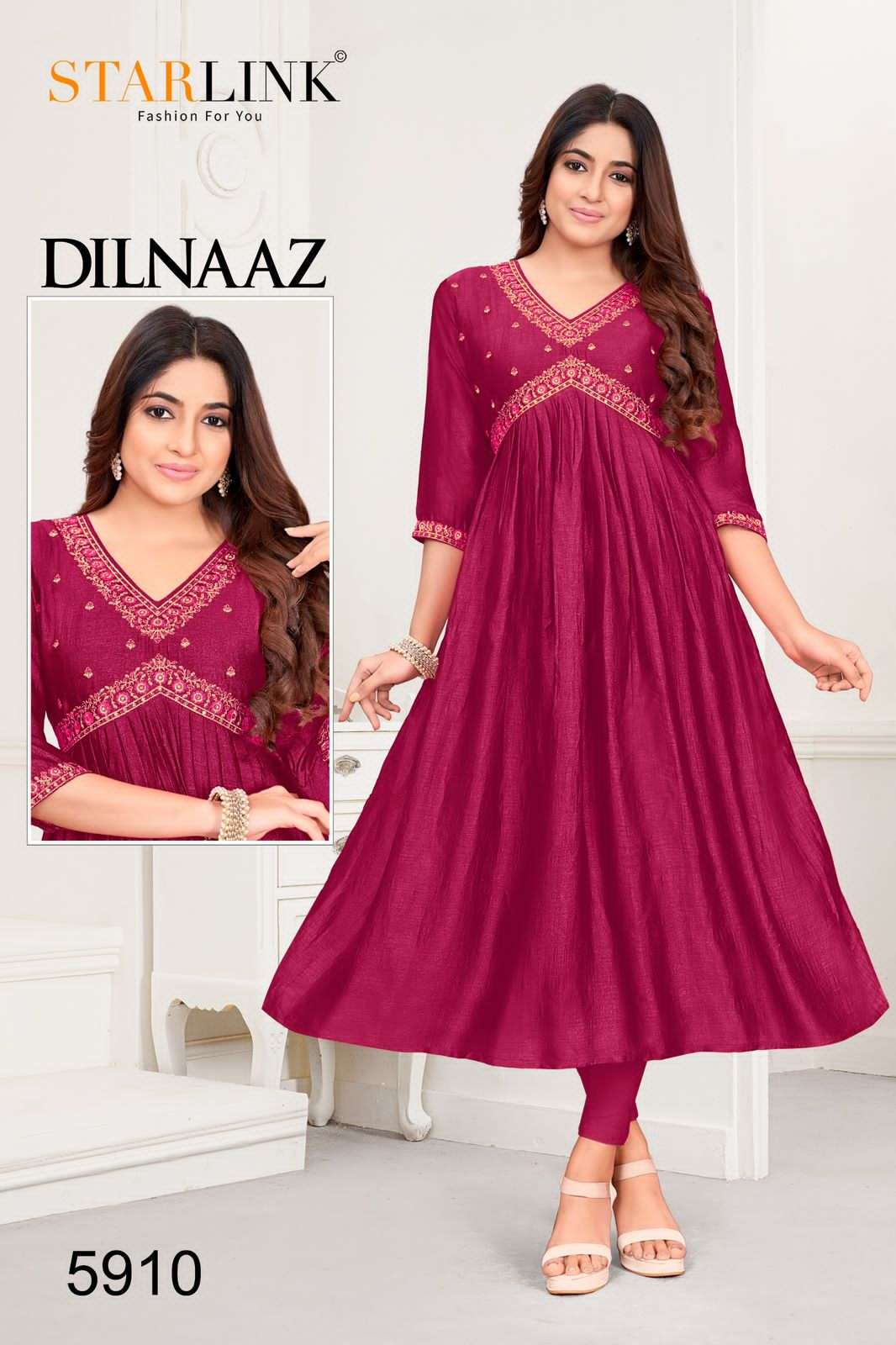 STARLINK vol-1 DILNAAZ Kurti Wholesale catalog